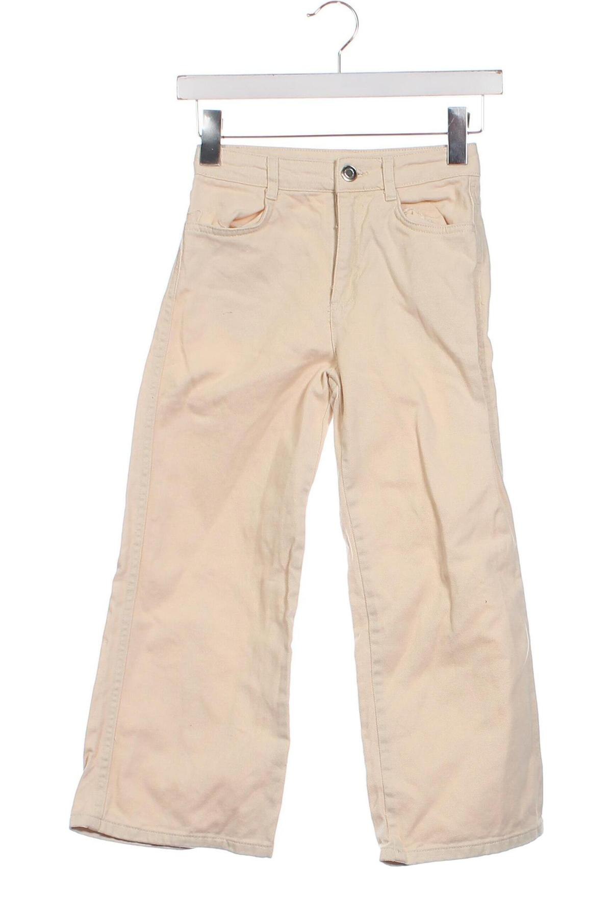 Dziecięce jeansy LC Waikiki, Rozmiar 7-8y/ 128-134 cm, Kolor Beżowy, Cena 35,31 zł