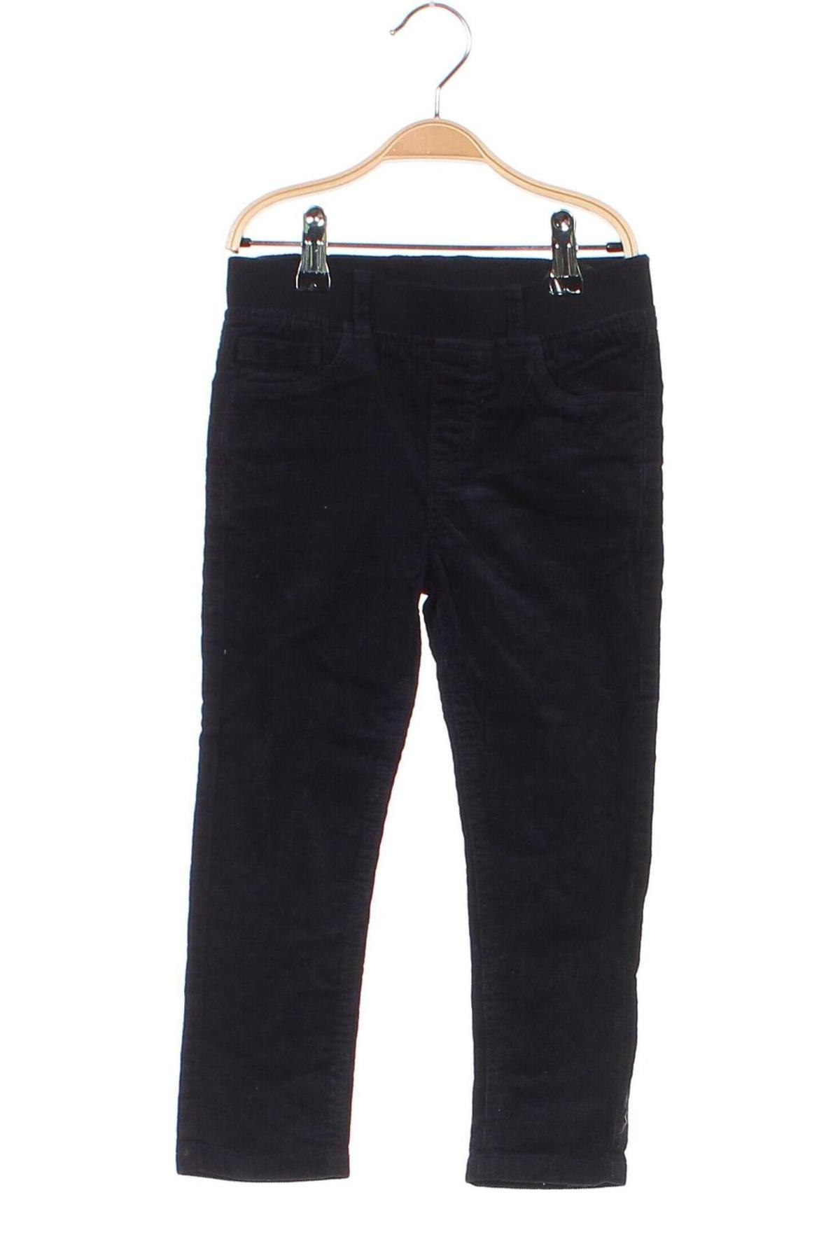 Pantaloni de catifea reiată, pentru copii H&M, Mărime 3-4y/ 104-110 cm, Culoare Albastru, Preț 69,08 Lei