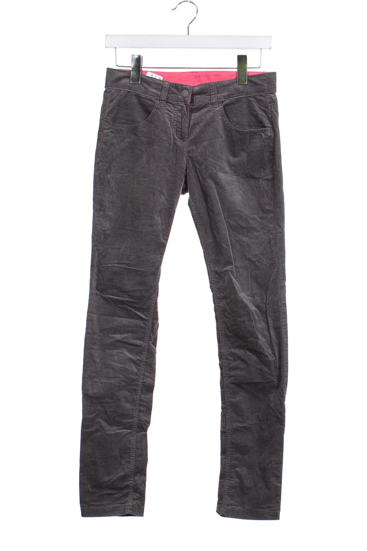 Pantaloni de catifea reiată, pentru copii United Colors Of Benetton, Mărime 12-13y/ 158-164 cm, Culoare Gri, Preț 28,62 Lei