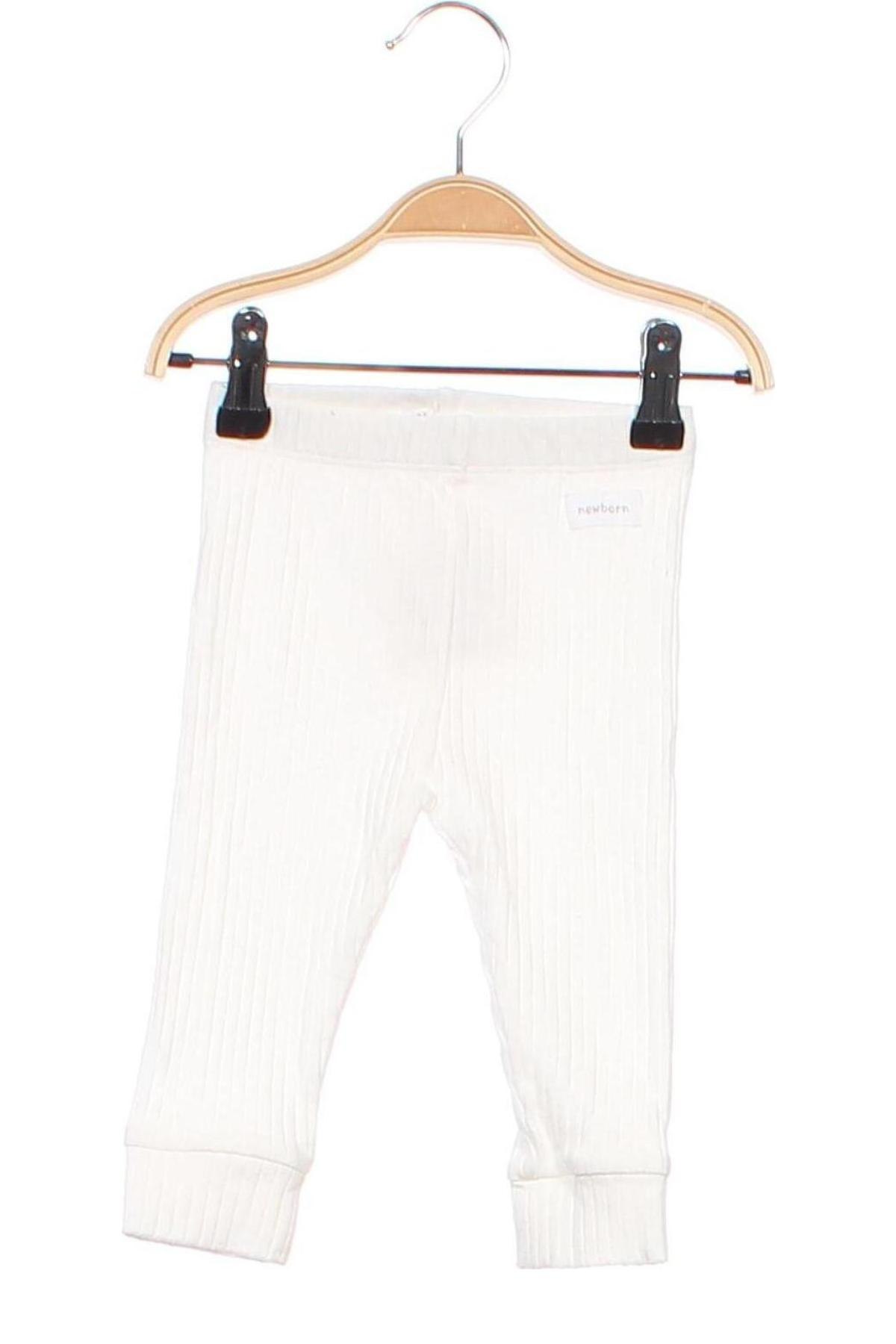 Pantaloni pentru copii Sinsay, Mărime 6-9m/ 68-74 cm, Culoare Alb, Preț 30,36 Lei