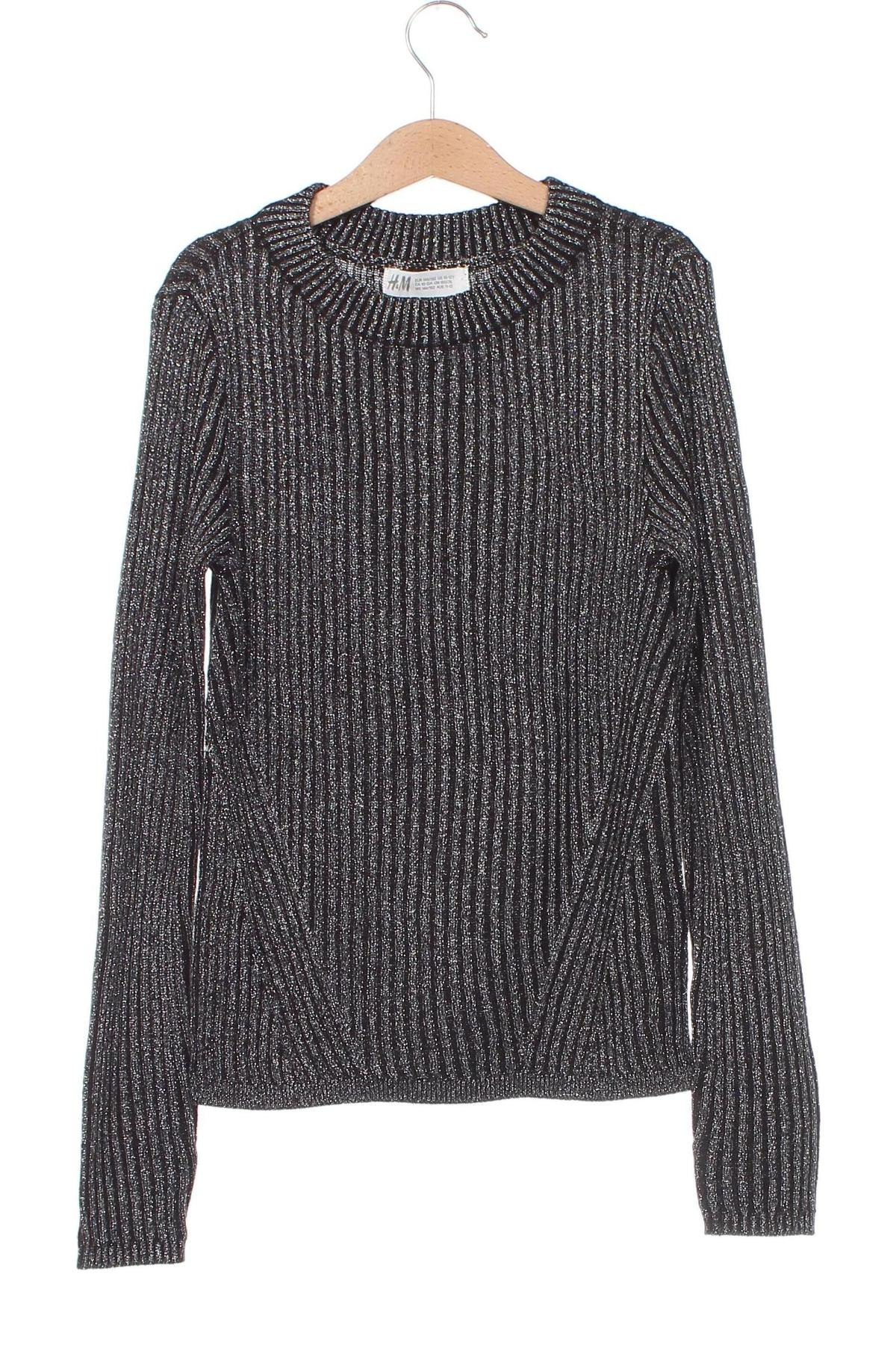 Детски пуловер H&M, Размер 10-11y/ 146-152 см, Цвят Черен, Цена 7,65 лв.