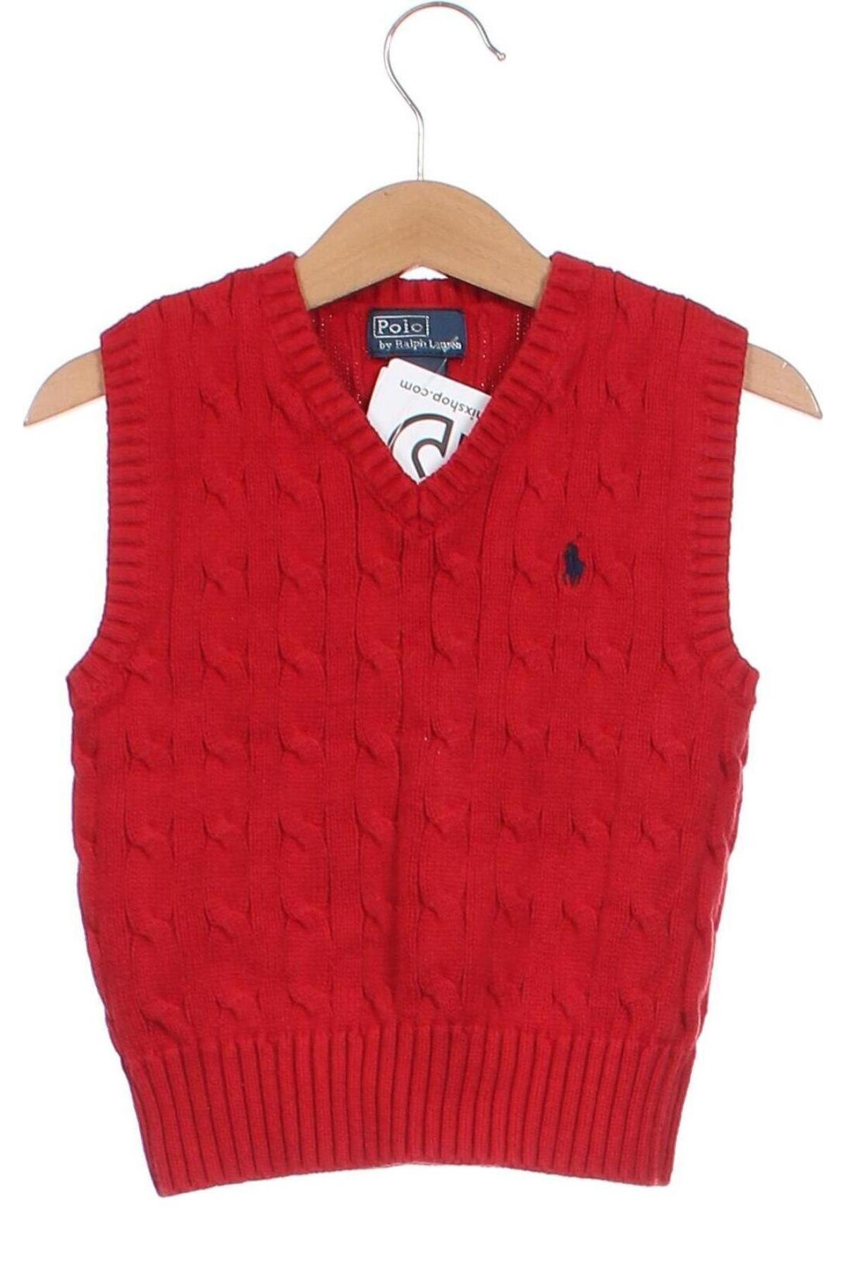 Dziecięcy sweter Polo By Ralph Lauren, Rozmiar 18-24m/ 86-98 cm, Kolor Czerwony, Cena 156,32 zł