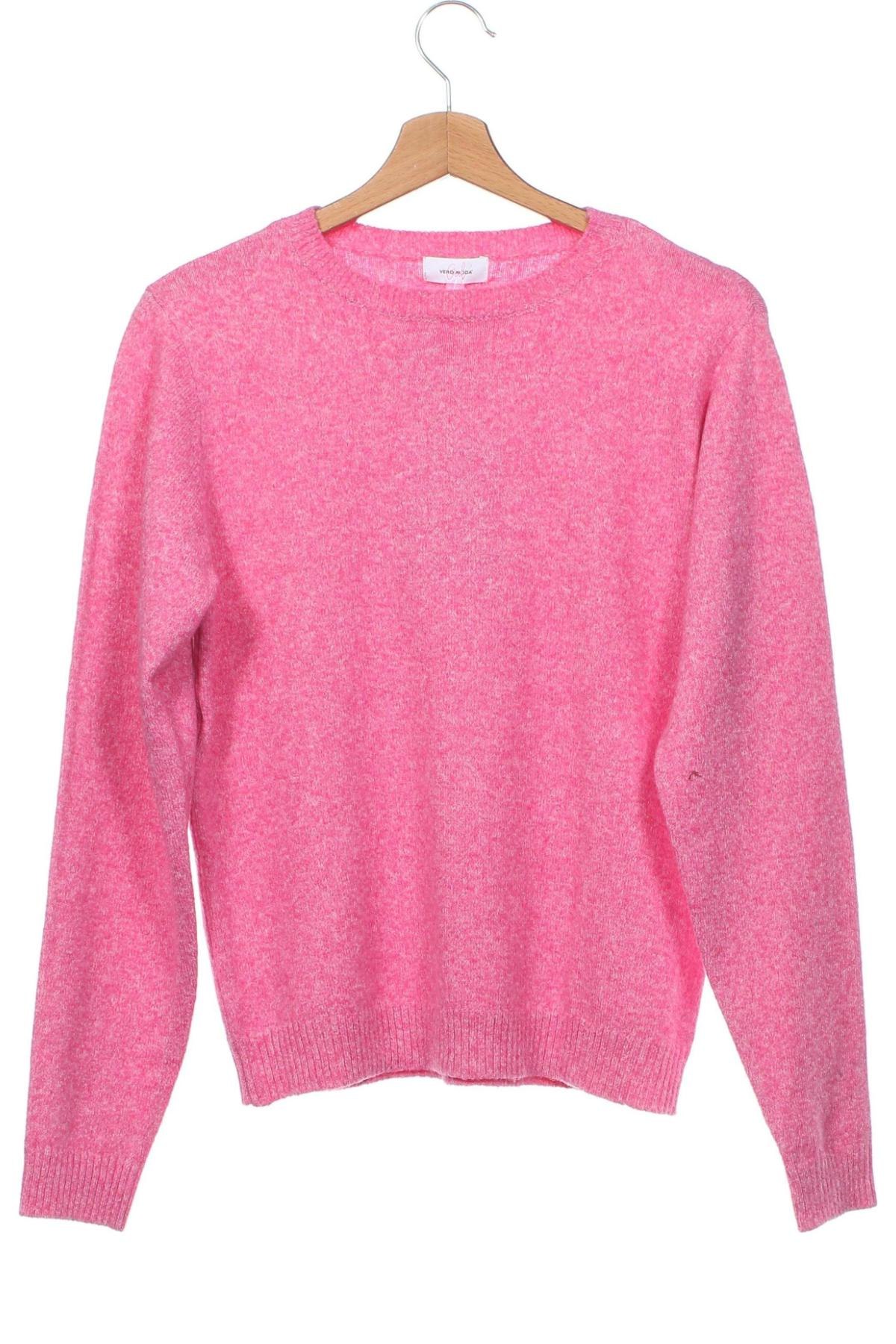 Детски пуловер Vero Moda, Размер 12-13y/ 158-164 см, Цвят Розов, Цена 20,70 лв.