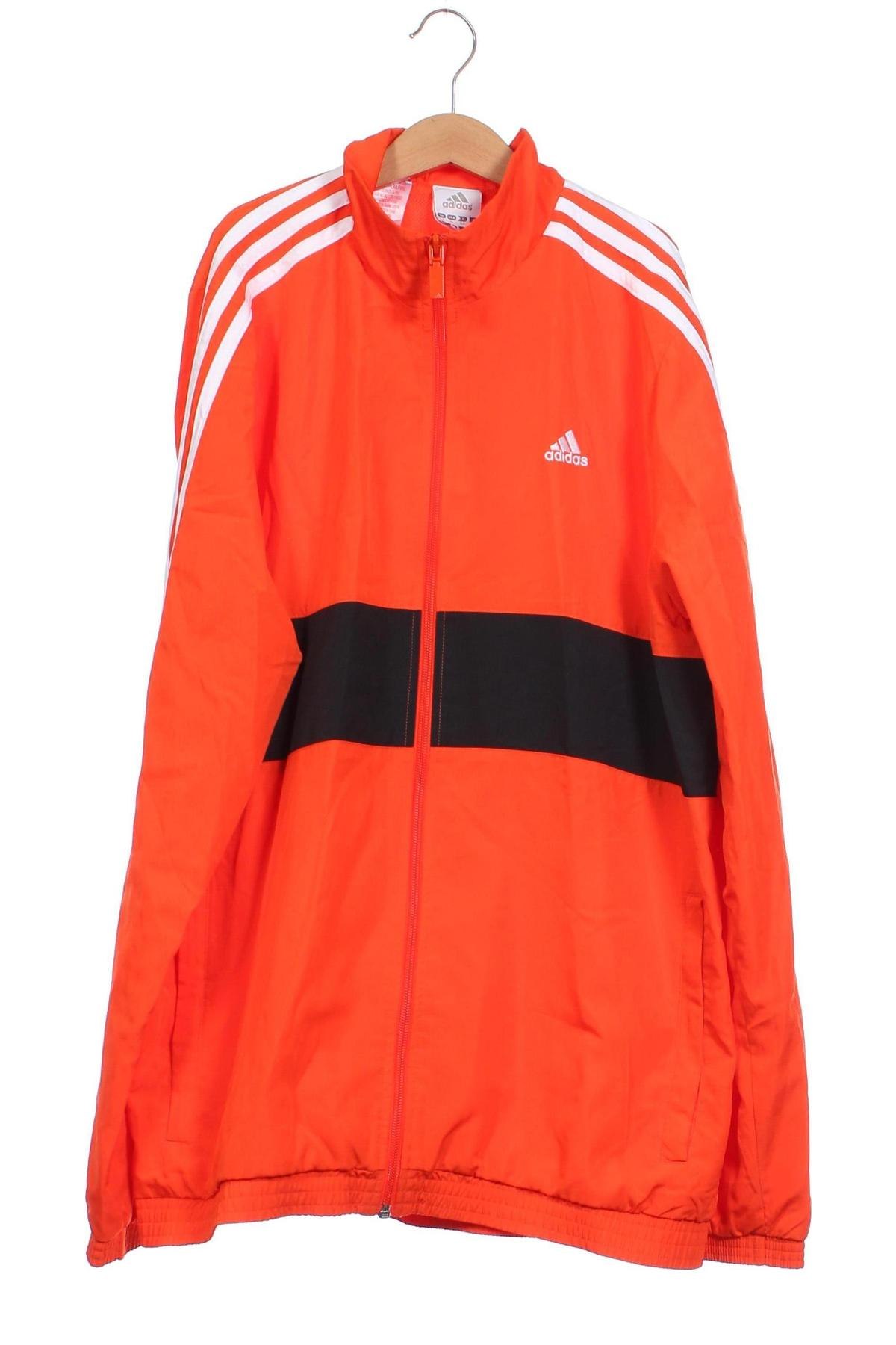 Детско спортно горнище Adidas, Размер 15-18y/ 170-176 см, Цвят Оранжев, Цена 17,68 лв.