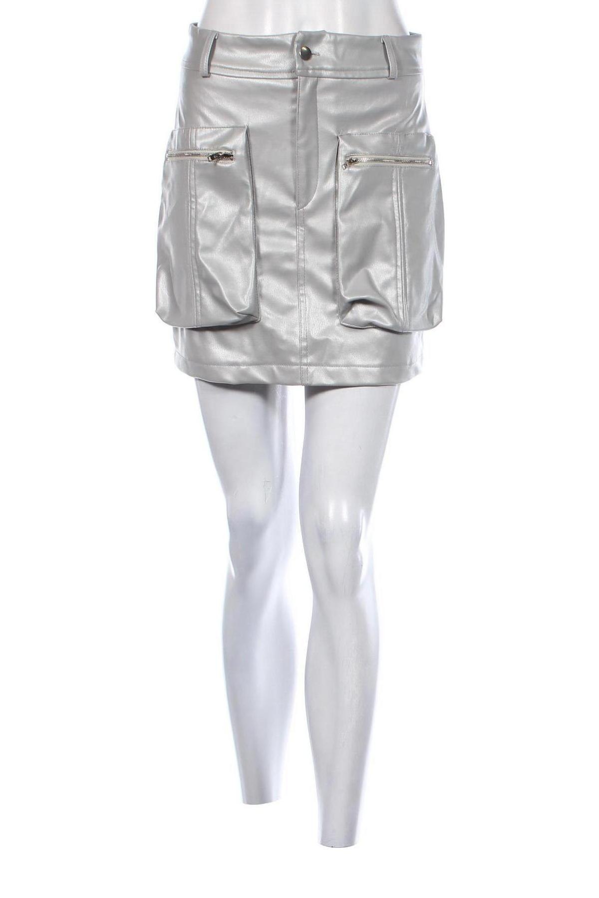 Δερμάτινη φούστα Ello, Μέγεθος S, Χρώμα Γκρί, Τιμή 13,69 €