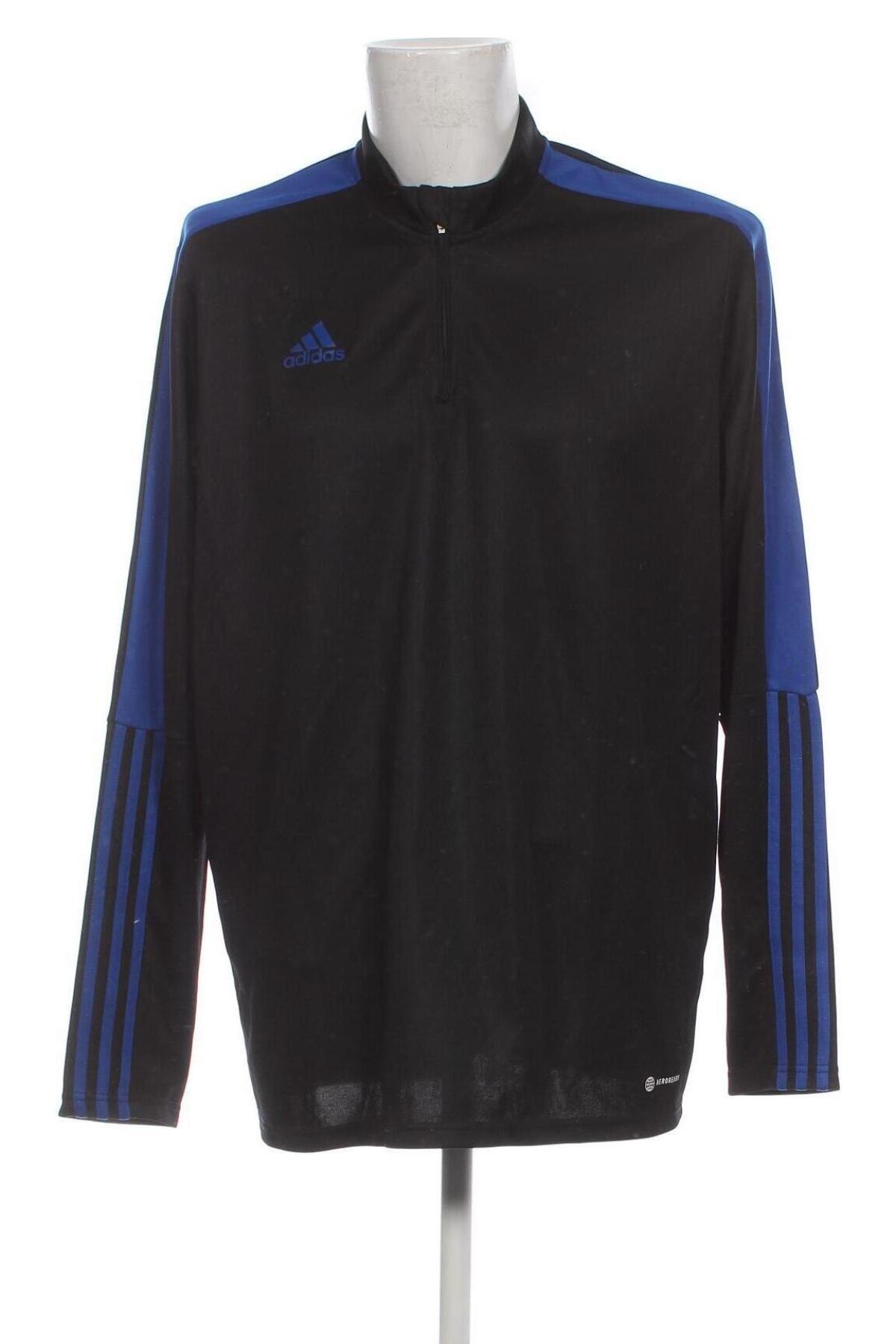 Ανδρική μπλούζα Adidas, Μέγεθος XXL, Χρώμα Μαύρο, Τιμή 21,03 €