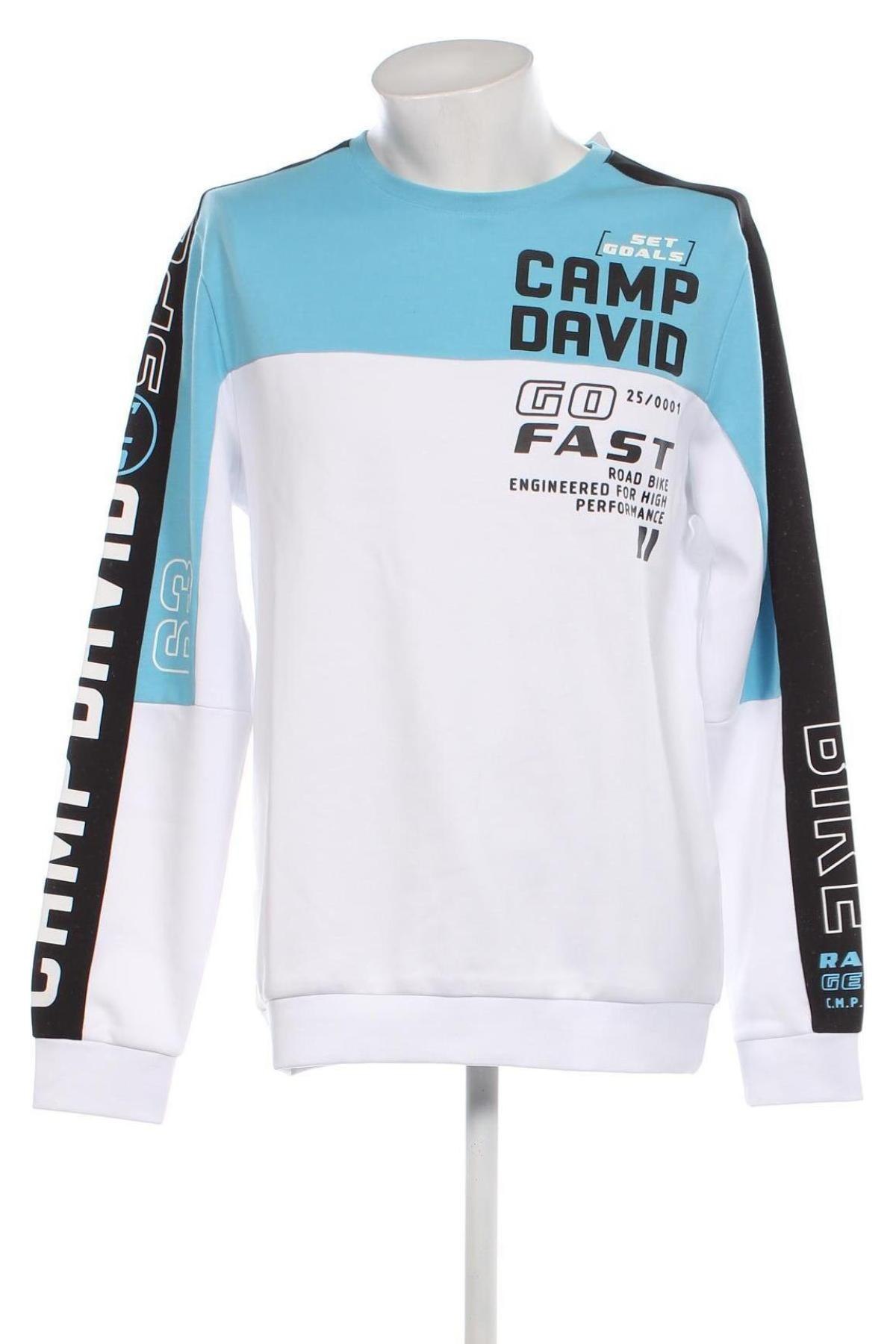 Herren Shirt Camp David, Größe L, Farbe Weiß, Preis 47,32 €