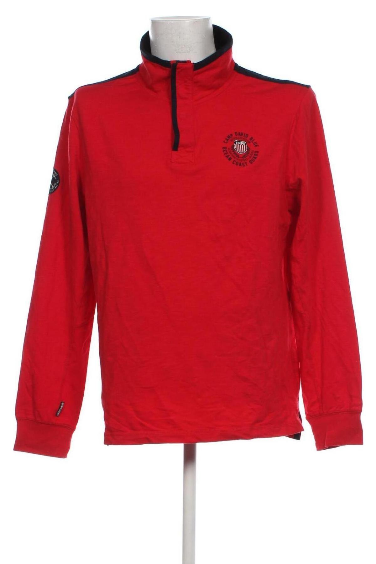 Ανδρική μπλούζα Camp David, Μέγεθος XL, Χρώμα Κόκκινο, Τιμή 26,72 €