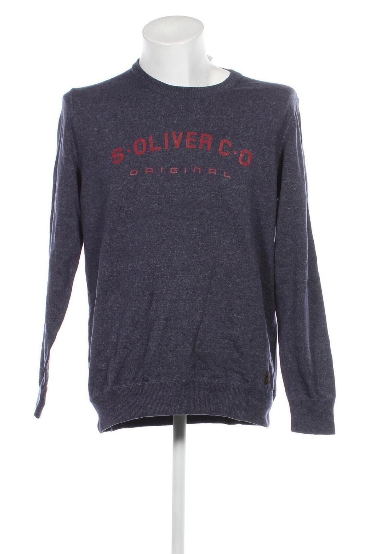 Ανδρική μπλούζα S.Oliver, Μέγεθος XL, Χρώμα Μπλέ, Τιμή 16,70 €