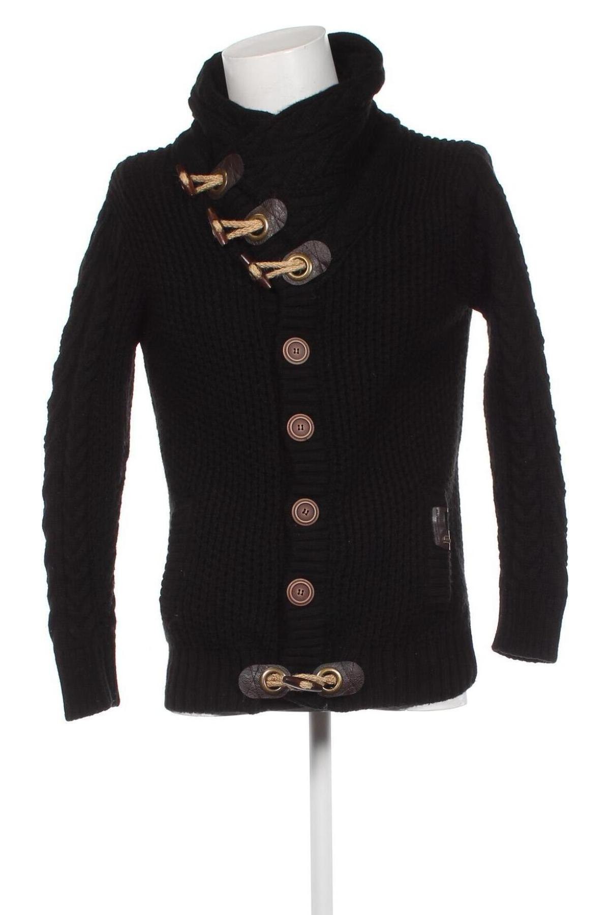 Jachetă tricotată de bărbați Leif Nelson, Mărime M, Culoare Negru, Preț 95,39 Lei