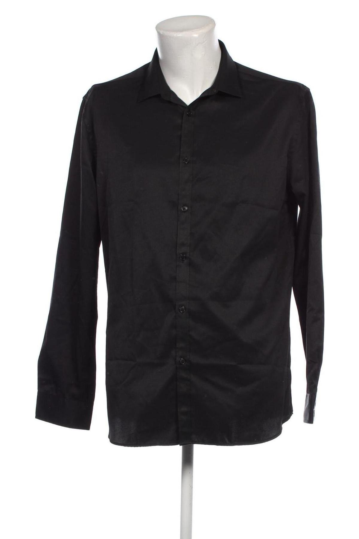 Ανδρικό πουκάμισο, Μέγεθος XL, Χρώμα Μαύρο, Τιμή 5,92 €