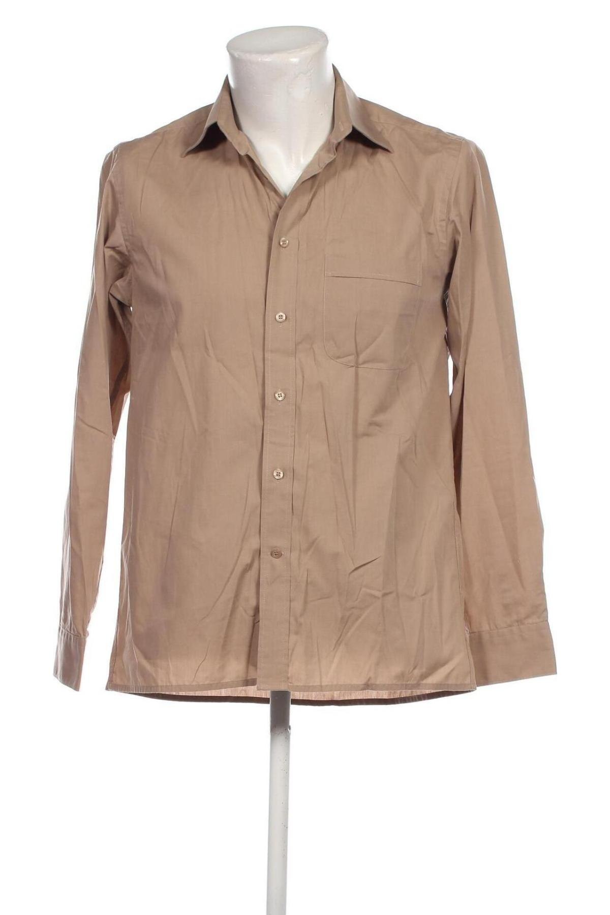 Ανδρικό πουκάμισο, Μέγεθος S, Χρώμα  Μπέζ, Τιμή 7,01 €