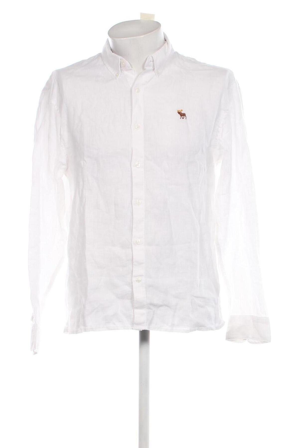 Ανδρικό πουκάμισο Abercrombie & Fitch, Μέγεθος M, Χρώμα Λευκό, Τιμή 63,92 €