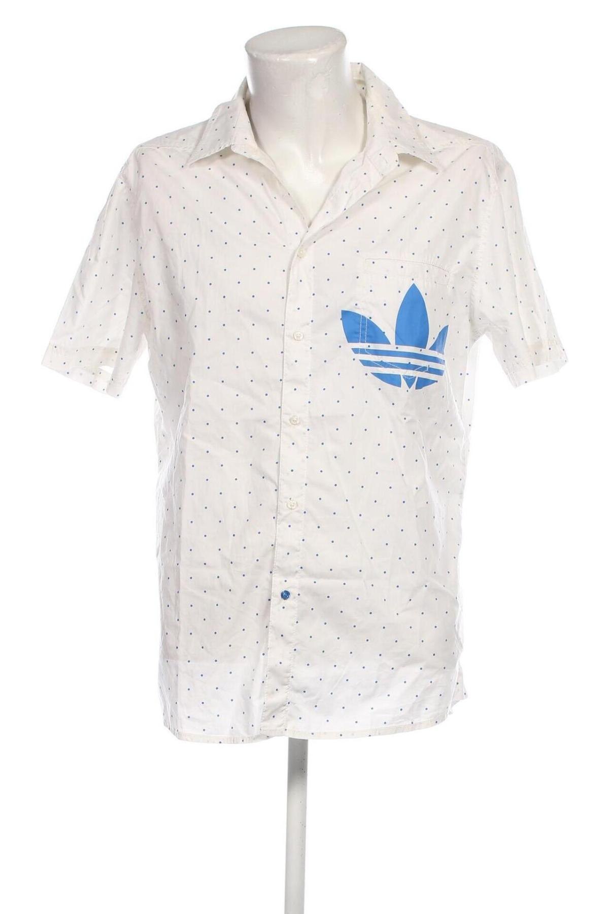 Herrenhemd Adidas, Größe L, Farbe Weiß, Preis 25,00 €