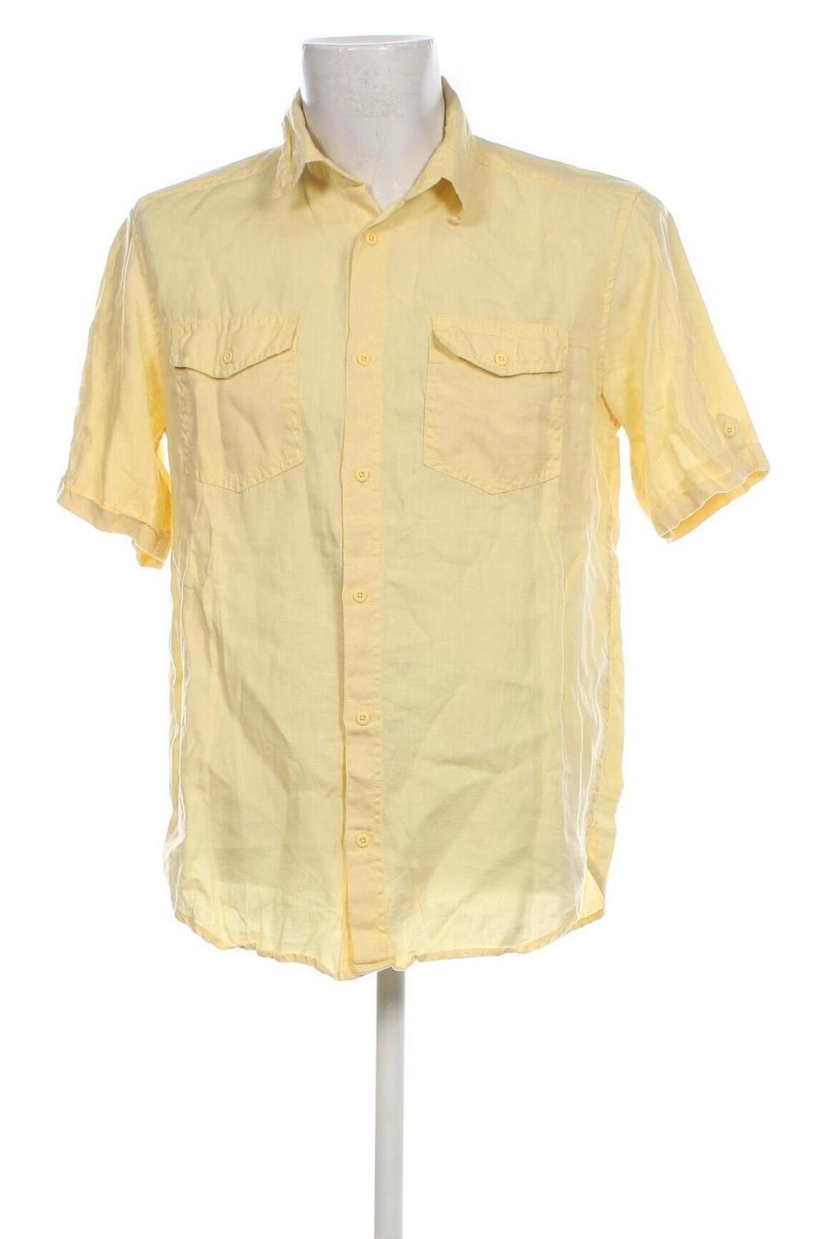 Pánská košile  Angelo Litrico, Velikost M, Barva Žlutá, Cena  367,00 Kč