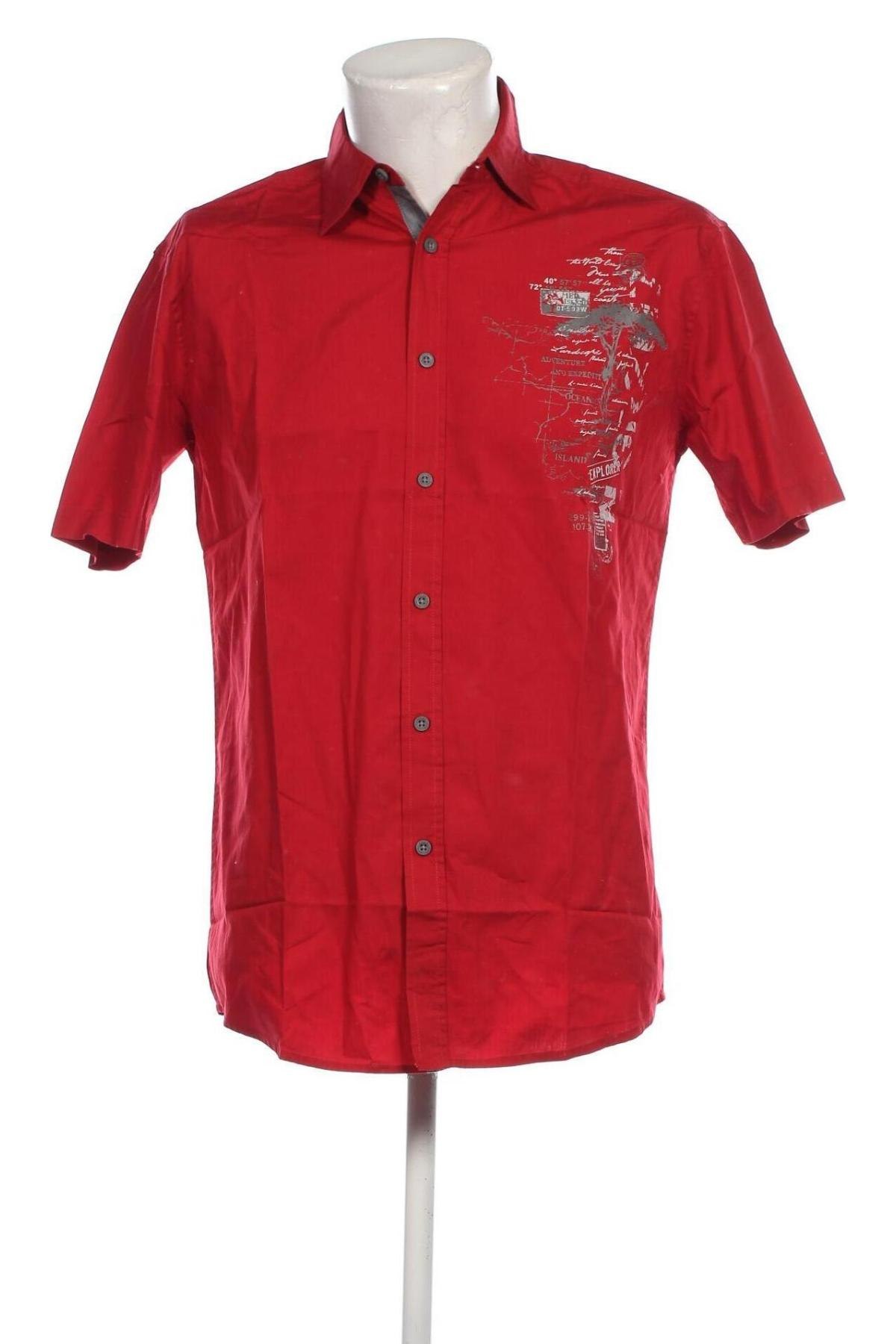 Ανδρικό πουκάμισο Atlas For Men, Μέγεθος M, Χρώμα Κόκκινο, Τιμή 6,97 €