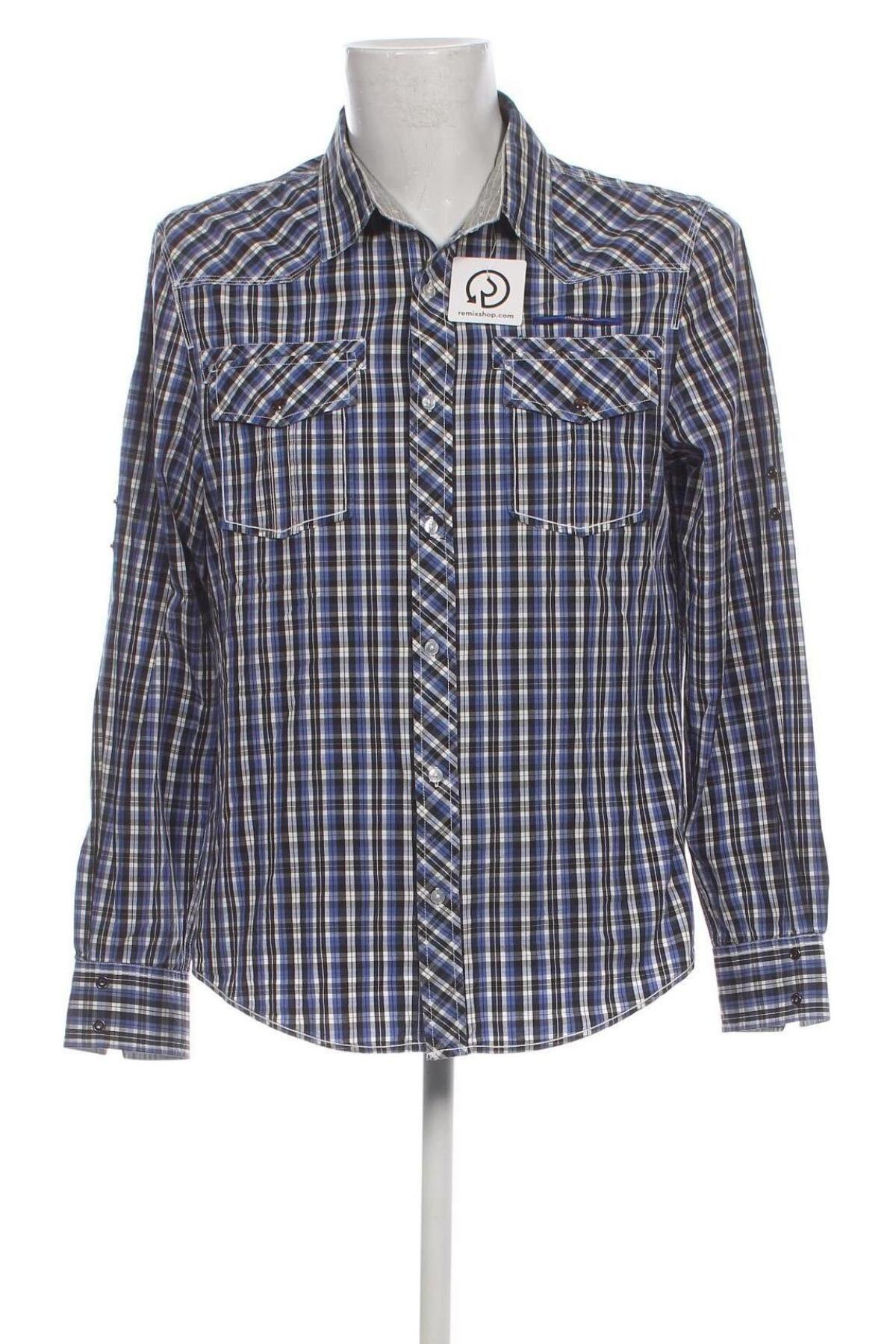 Ανδρικό πουκάμισο Bershka, Μέγεθος XL, Χρώμα Πολύχρωμο, Τιμή 7,56 €