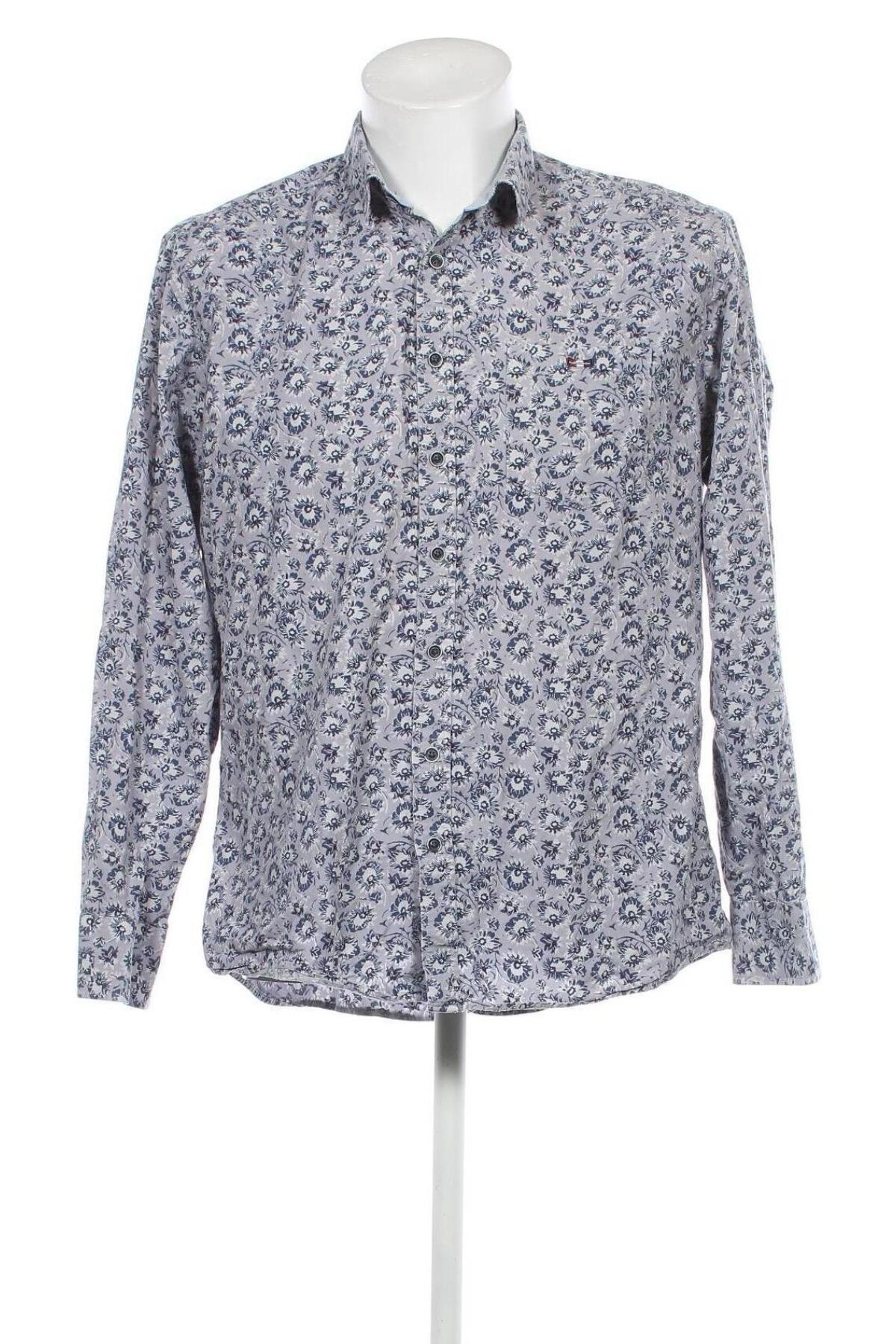 Ανδρικό πουκάμισο Bison, Μέγεθος XL, Χρώμα Μπλέ, Τιμή 21,03 €