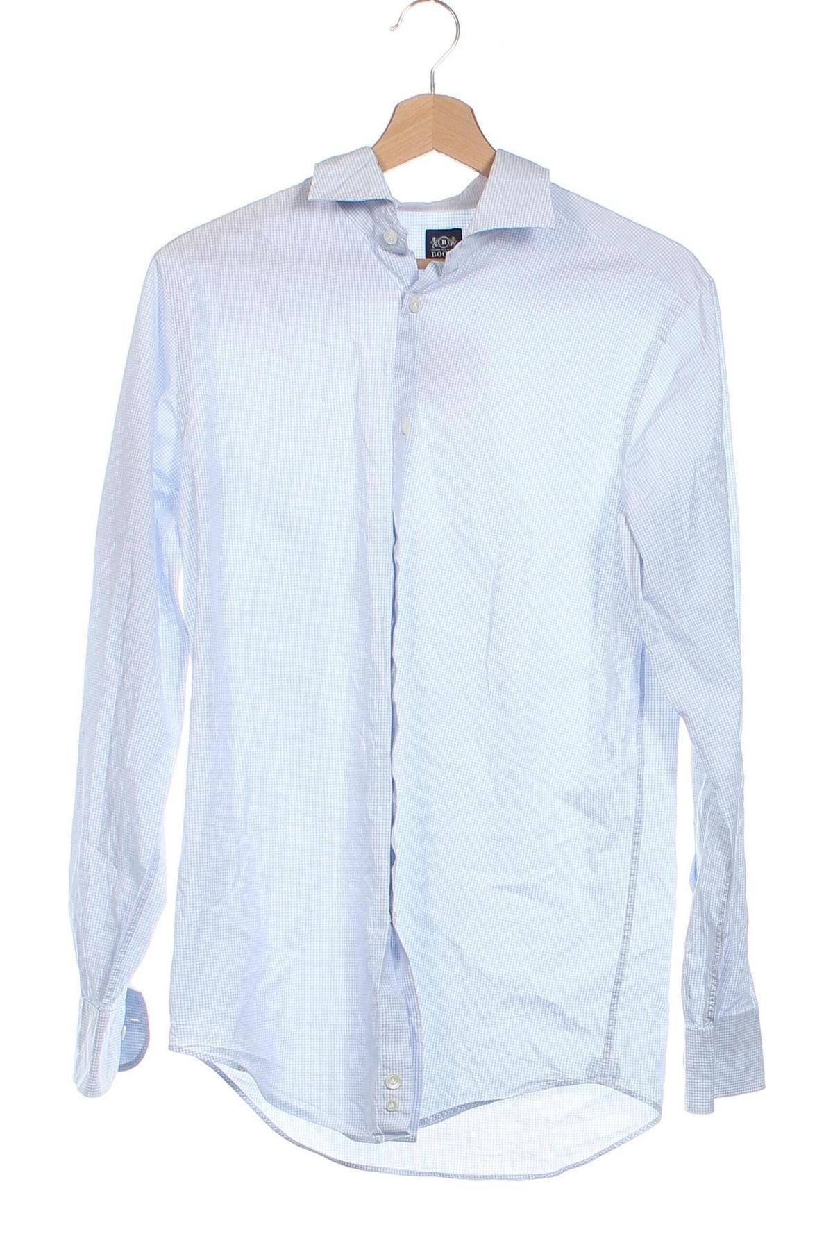 Herrenhemd Boggi, Größe M, Farbe Blau, Preis 53,12 €