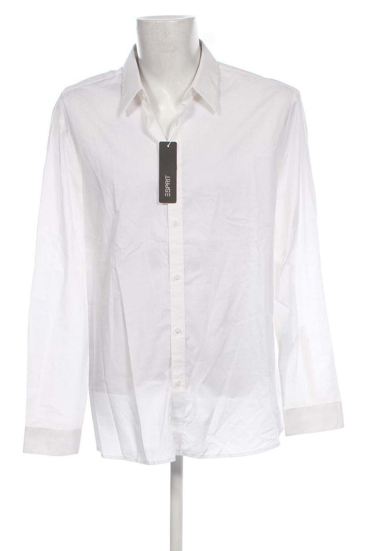 Мъжка риза Esprit, Размер XXL, Цвят Бял, Цена 60,06 лв.