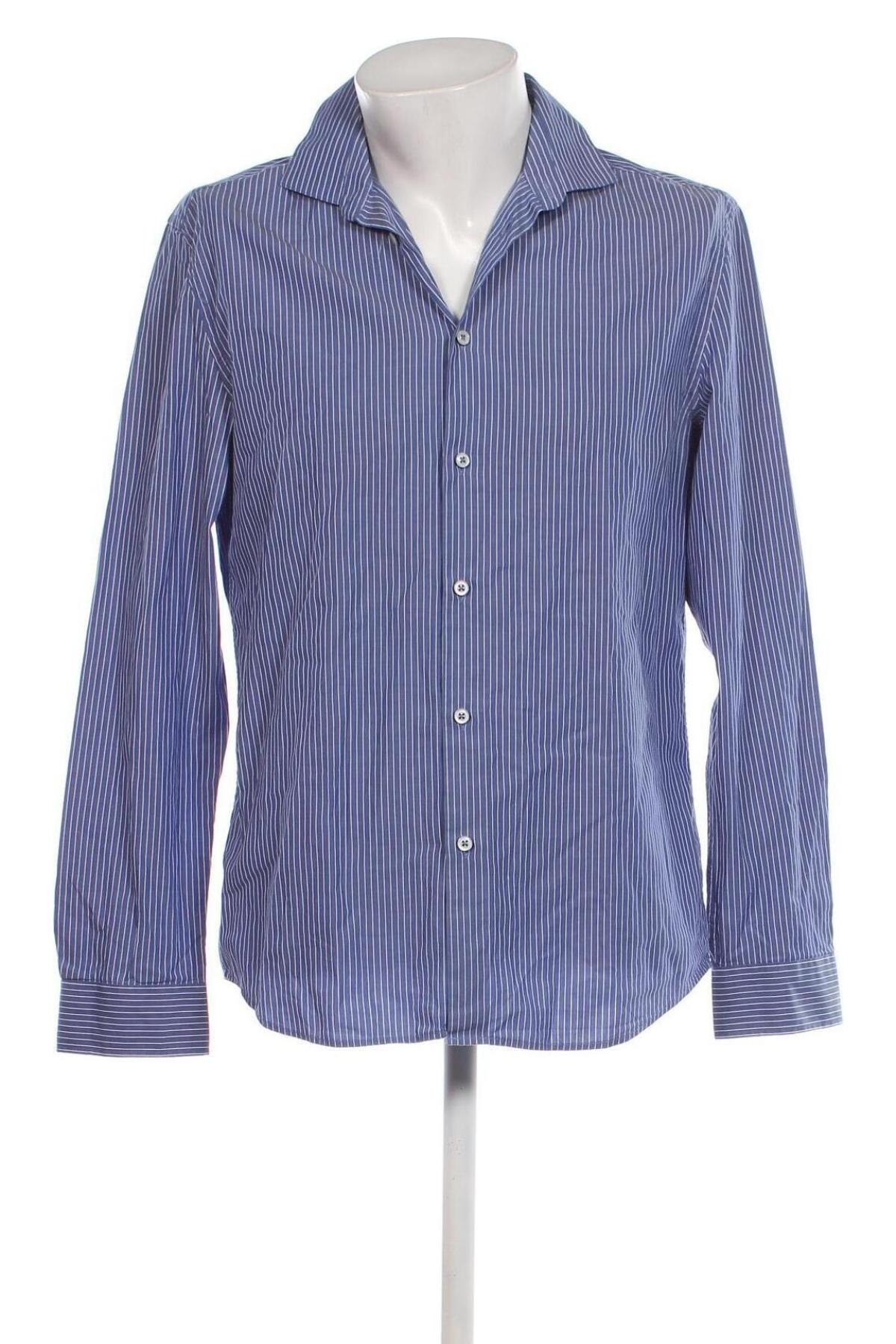 Ανδρικό πουκάμισο H&M, Μέγεθος L, Χρώμα Μπλέ, Τιμή 7,00 €