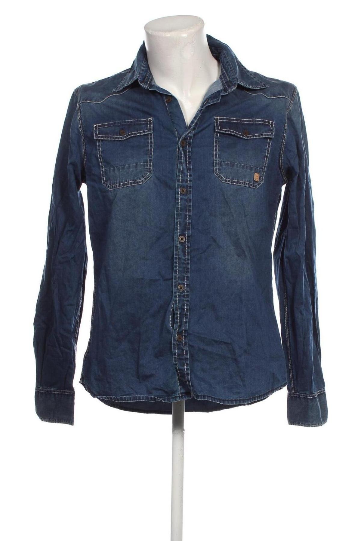 Ανδρικό πουκάμισο Hallinger, Μέγεθος L, Χρώμα Μπλέ, Τιμή 21,03 €