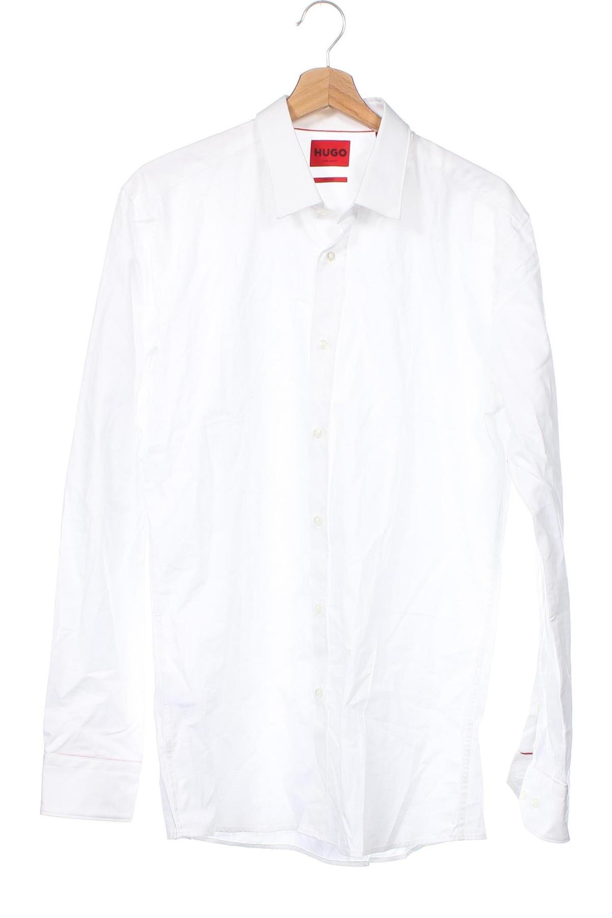 Herrenhemd Hugo Boss, Größe L, Farbe Weiß, Preis 100,21 €