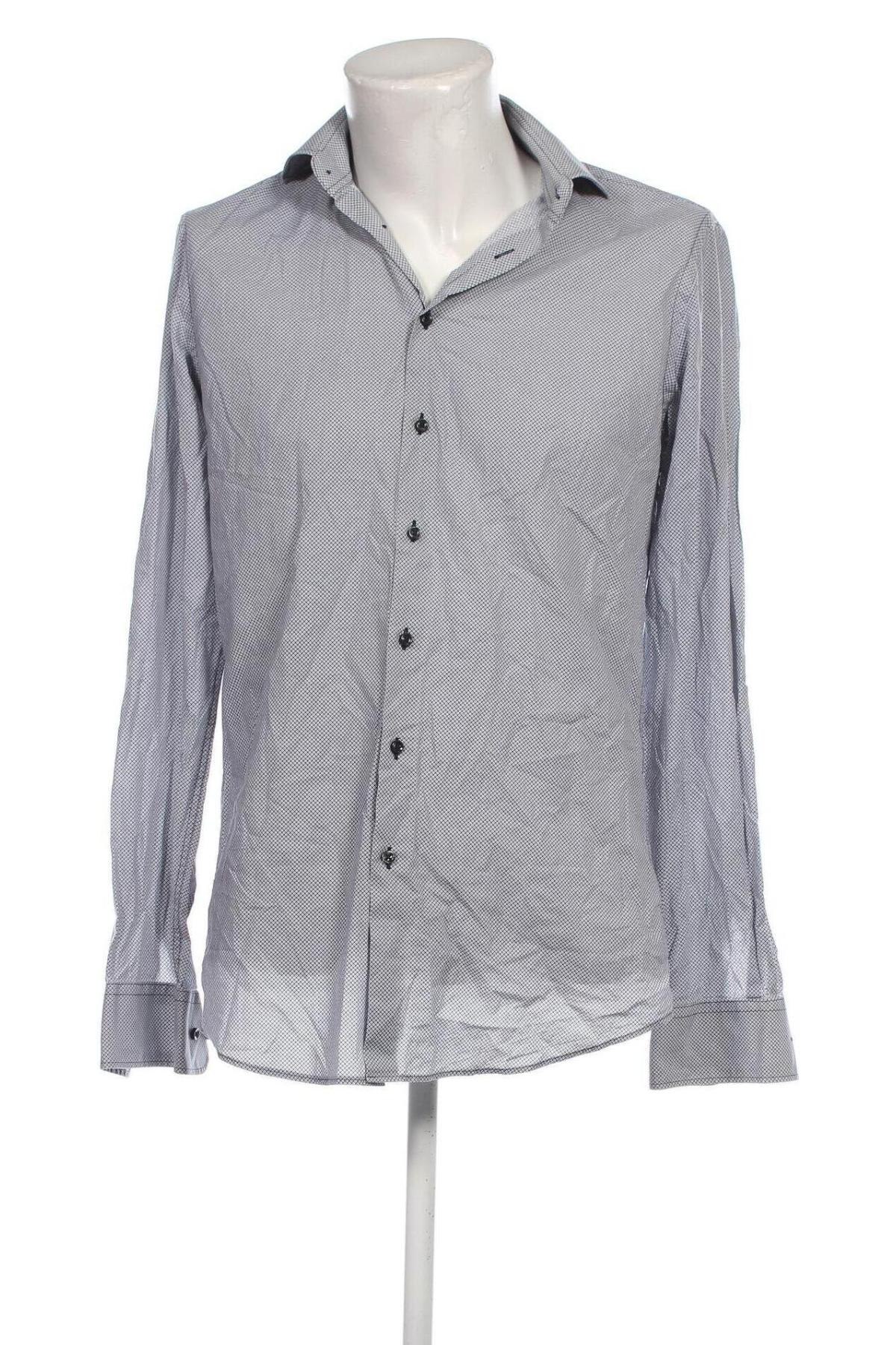 Ανδρικό πουκάμισο Jake*s, Μέγεθος M, Χρώμα Γκρί, Τιμή 4,21 €