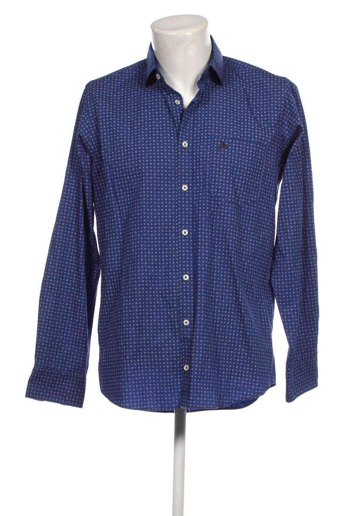Ανδρικό πουκάμισο Marc Montino, Μέγεθος L, Χρώμα Μπλέ, Τιμή 24,83 €