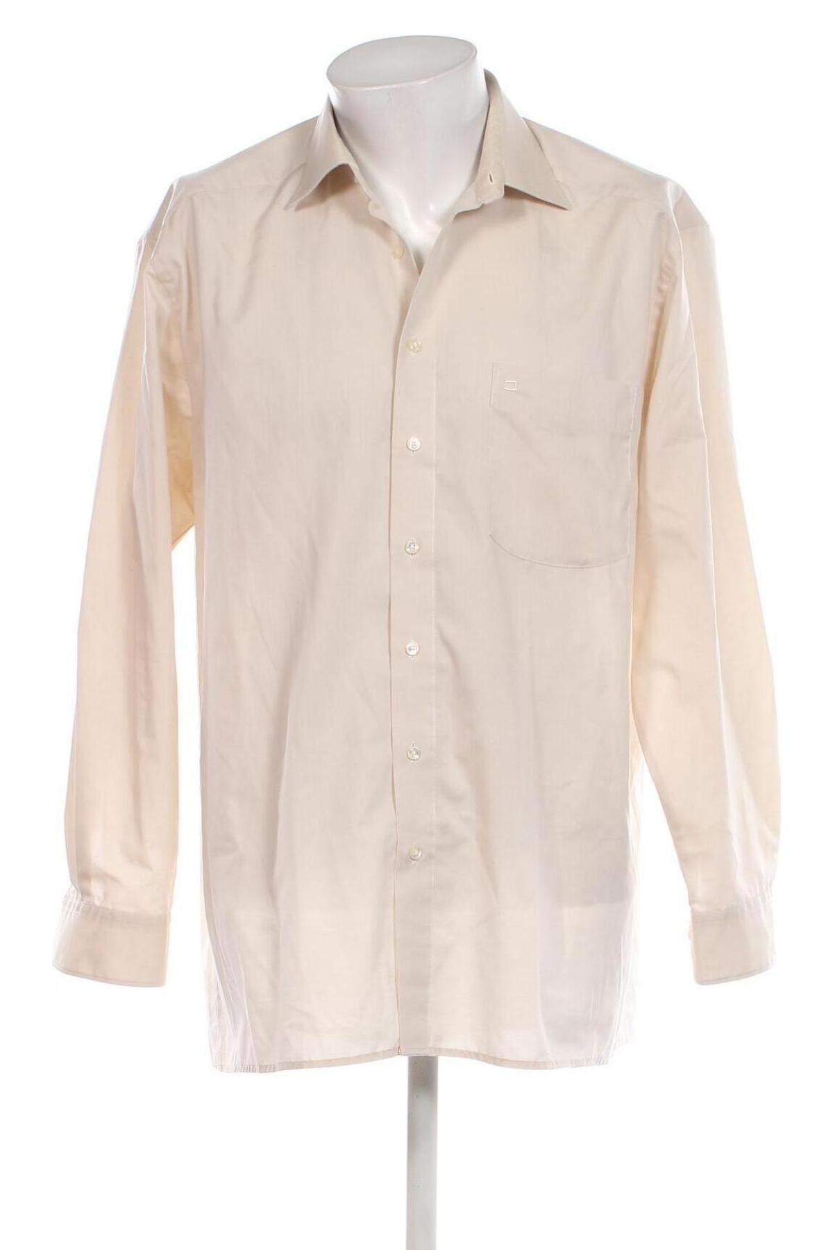 Ανδρικό πουκάμισο Olymp, Μέγεθος XL, Χρώμα  Μπέζ, Τιμή 24,83 €