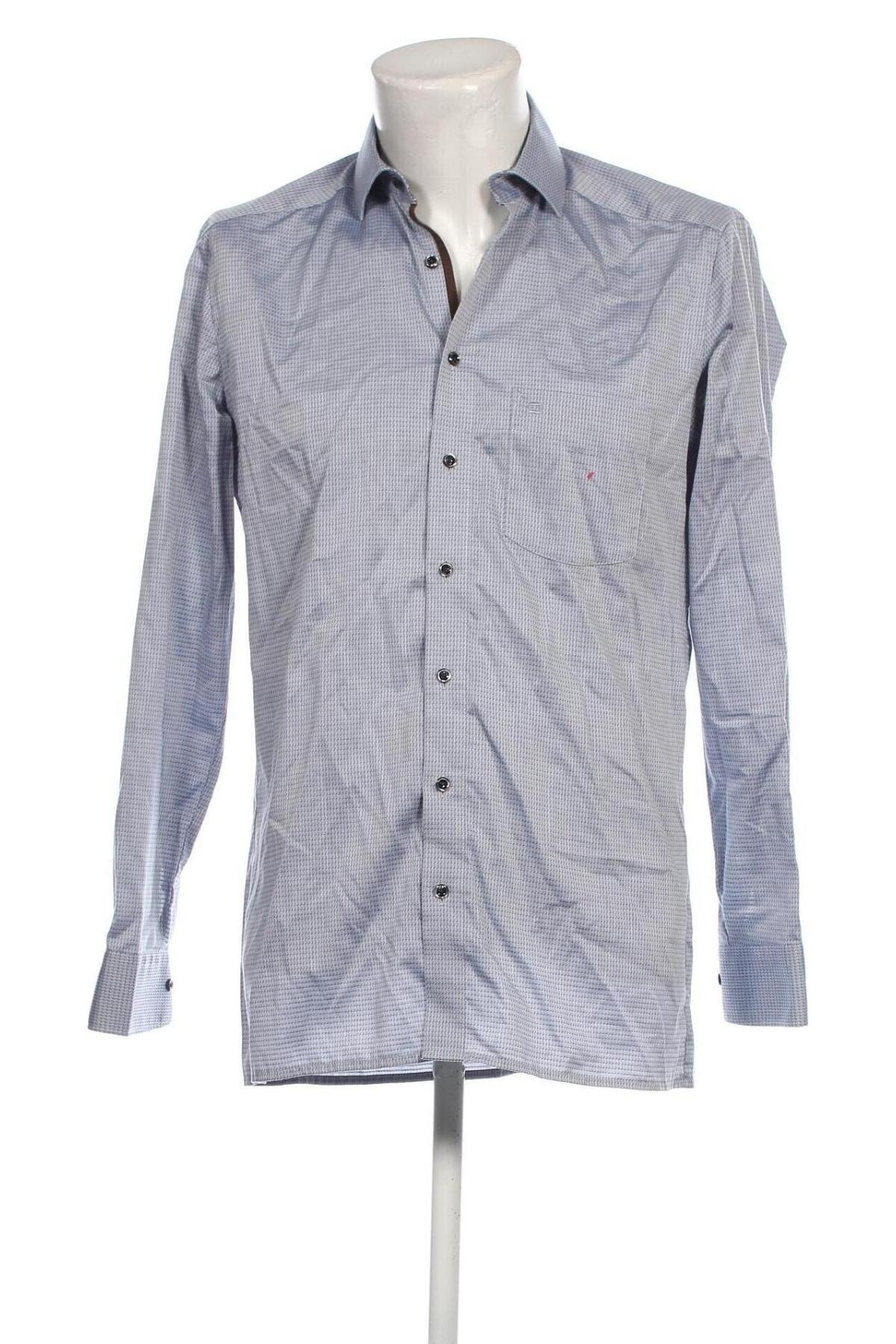 Herrenhemd Olymp, Größe M, Farbe Blau, Preis 13,39 €