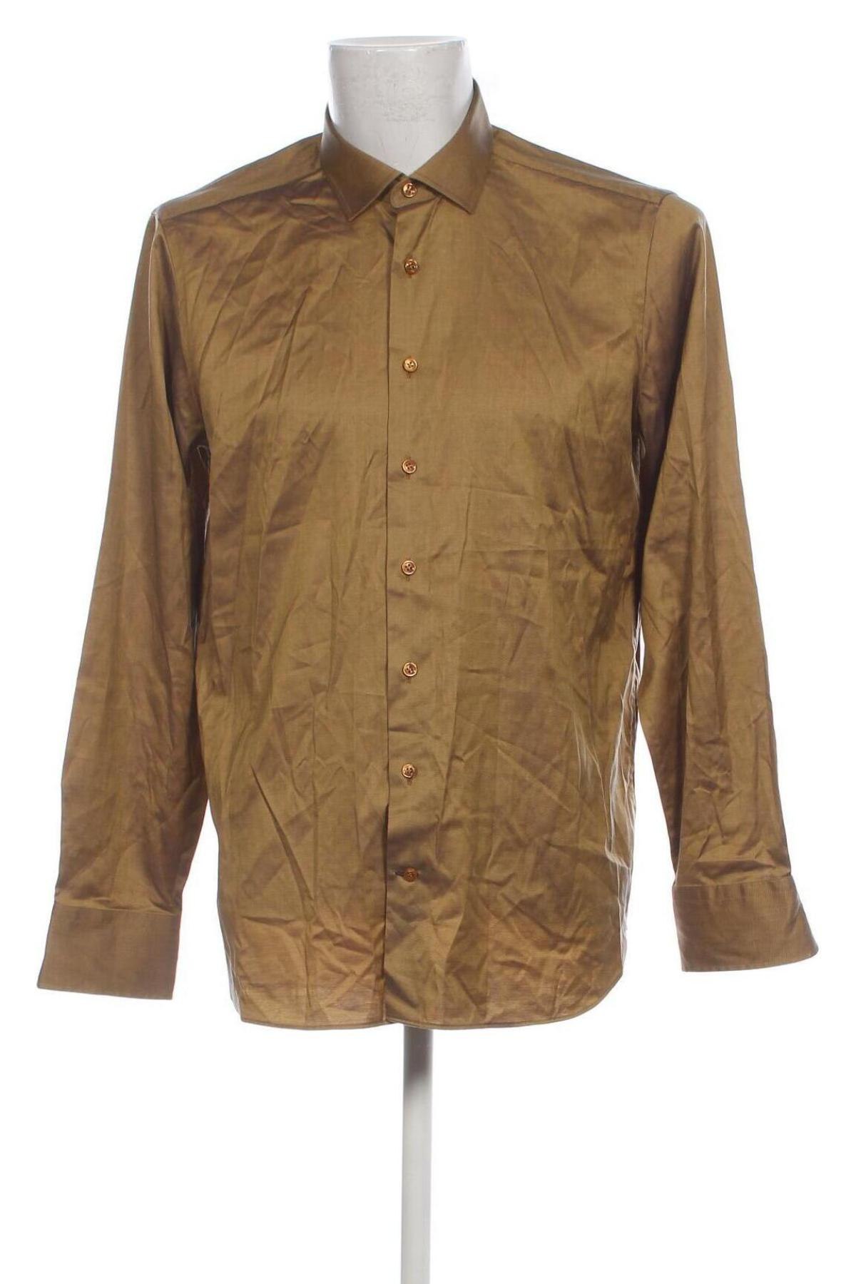 Ανδρικό πουκάμισο Olymp, Μέγεθος L, Χρώμα Καφέ, Τιμή 19,09 €