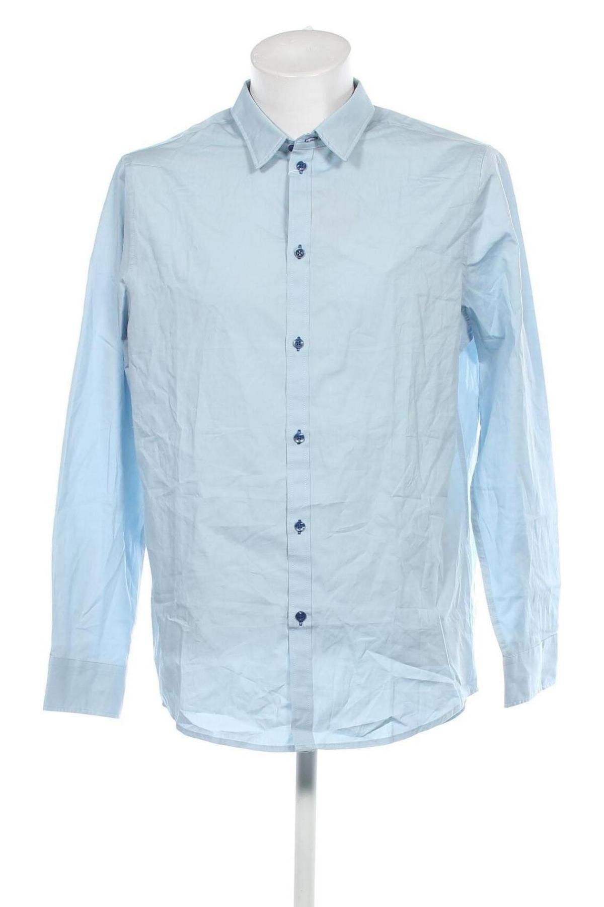 Ανδρικό πουκάμισο Pier One, Μέγεθος XL, Χρώμα Μπλέ, Τιμή 28,45 €
