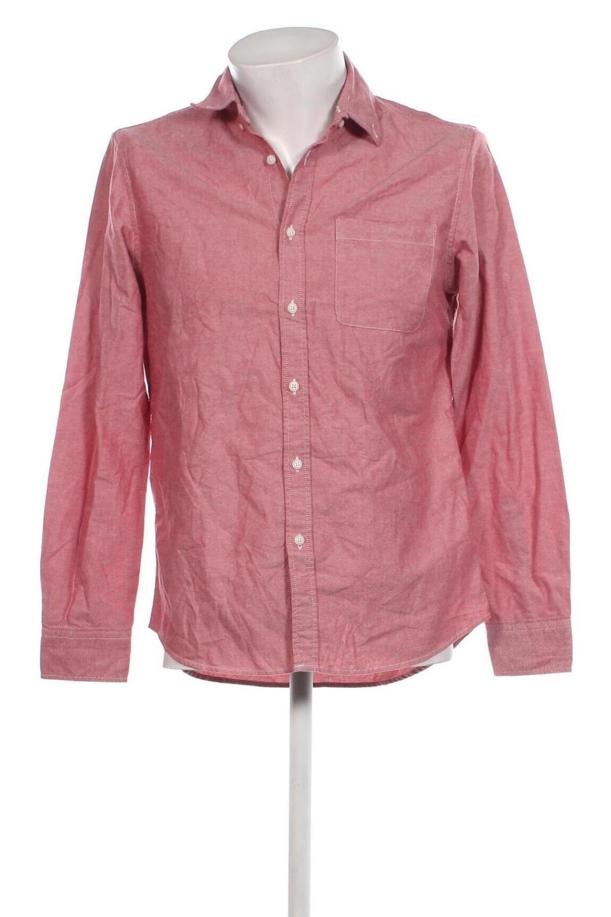 Мъжка риза Pull&Bear, Размер M, Цвят Червен, Цена 5,80 лв.
