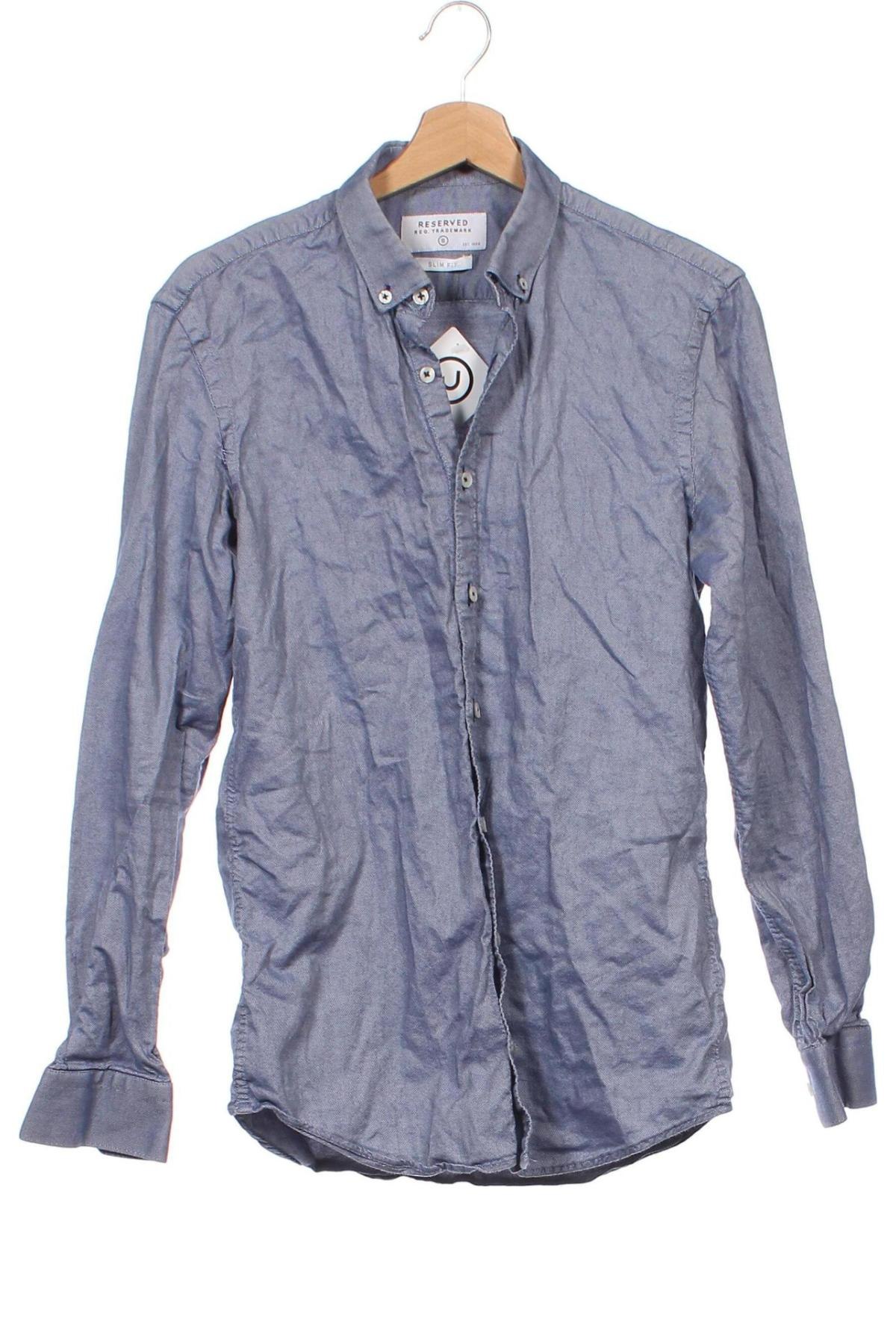 Herrenhemd Reserved, Größe S, Farbe Blau, Preis 7,56 €