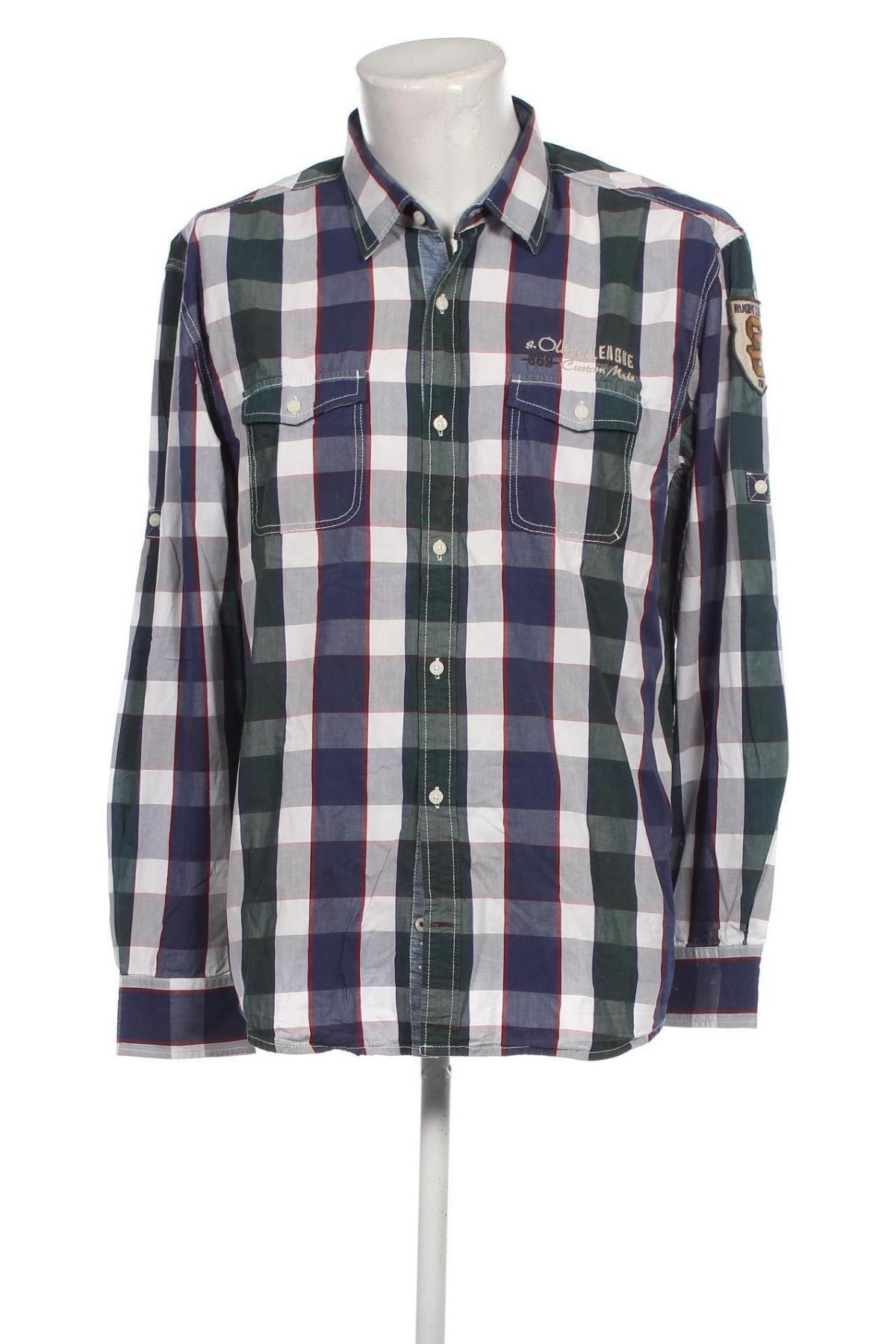 Ανδρικό πουκάμισο S.Oliver, Μέγεθος XL, Χρώμα Πολύχρωμο, Τιμή 5,47 €