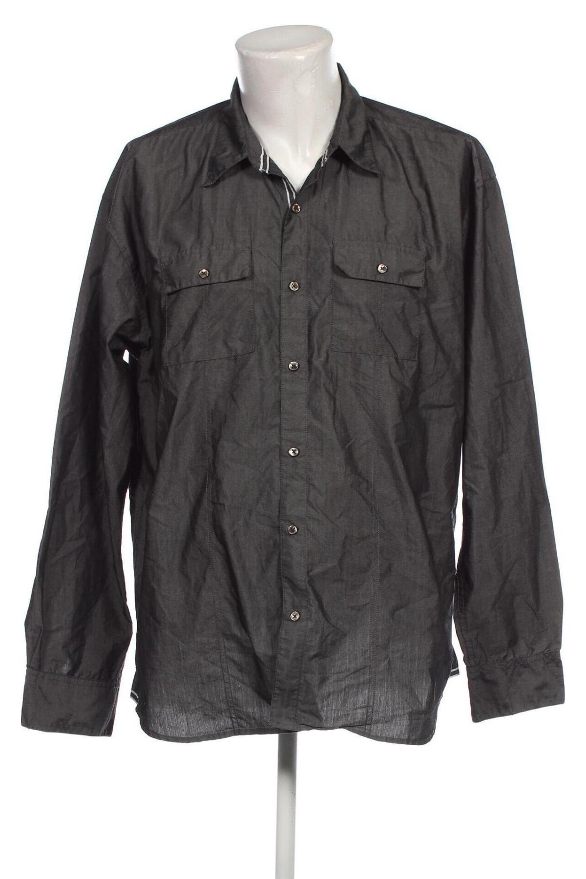 Мъжка риза Tom Tompson, Размер XXL, Цвят Сив, Цена 11,02 лв.