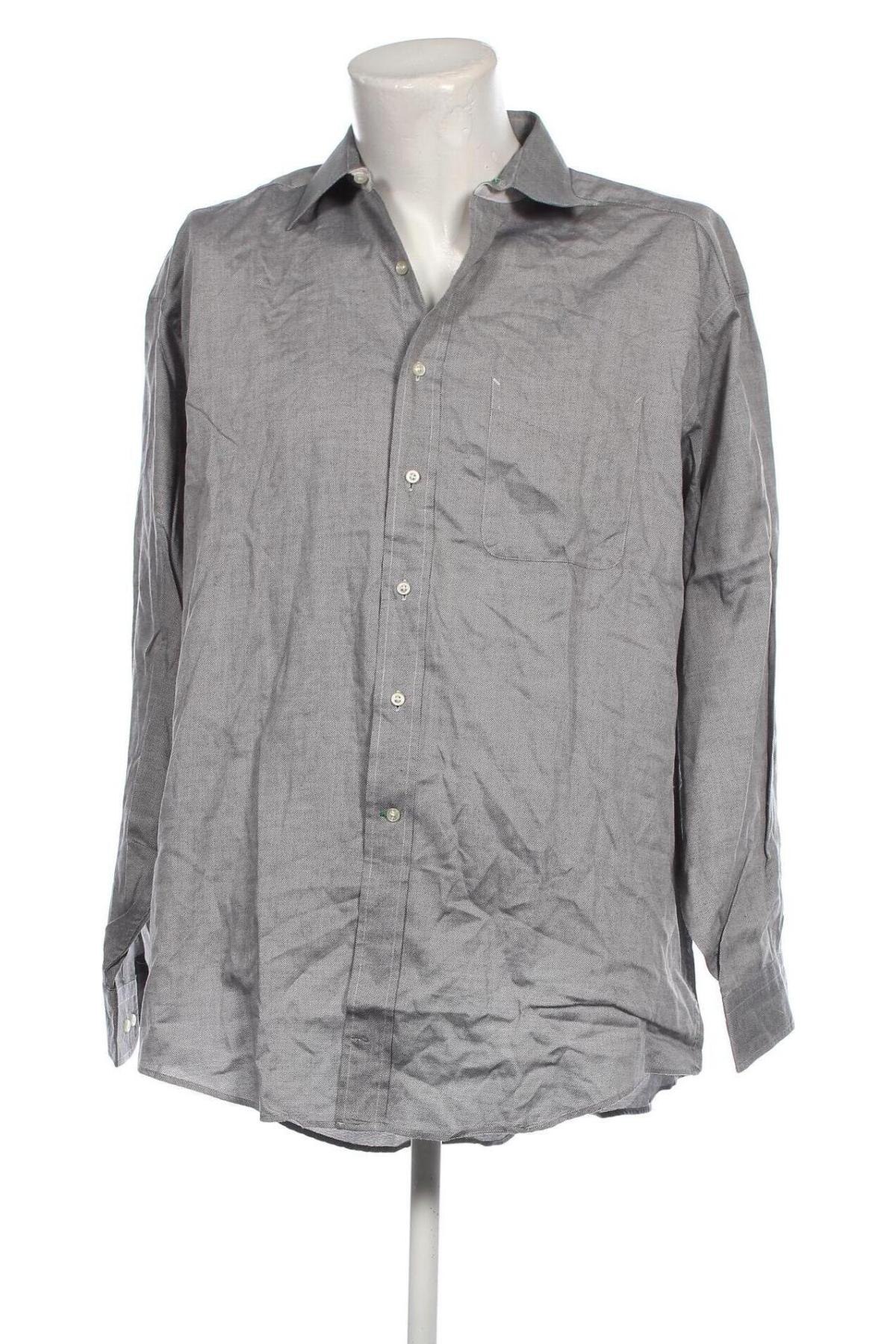 Herrenhemd Tommy Hilfiger, Größe XL, Farbe Grau, Preis 44,36 €