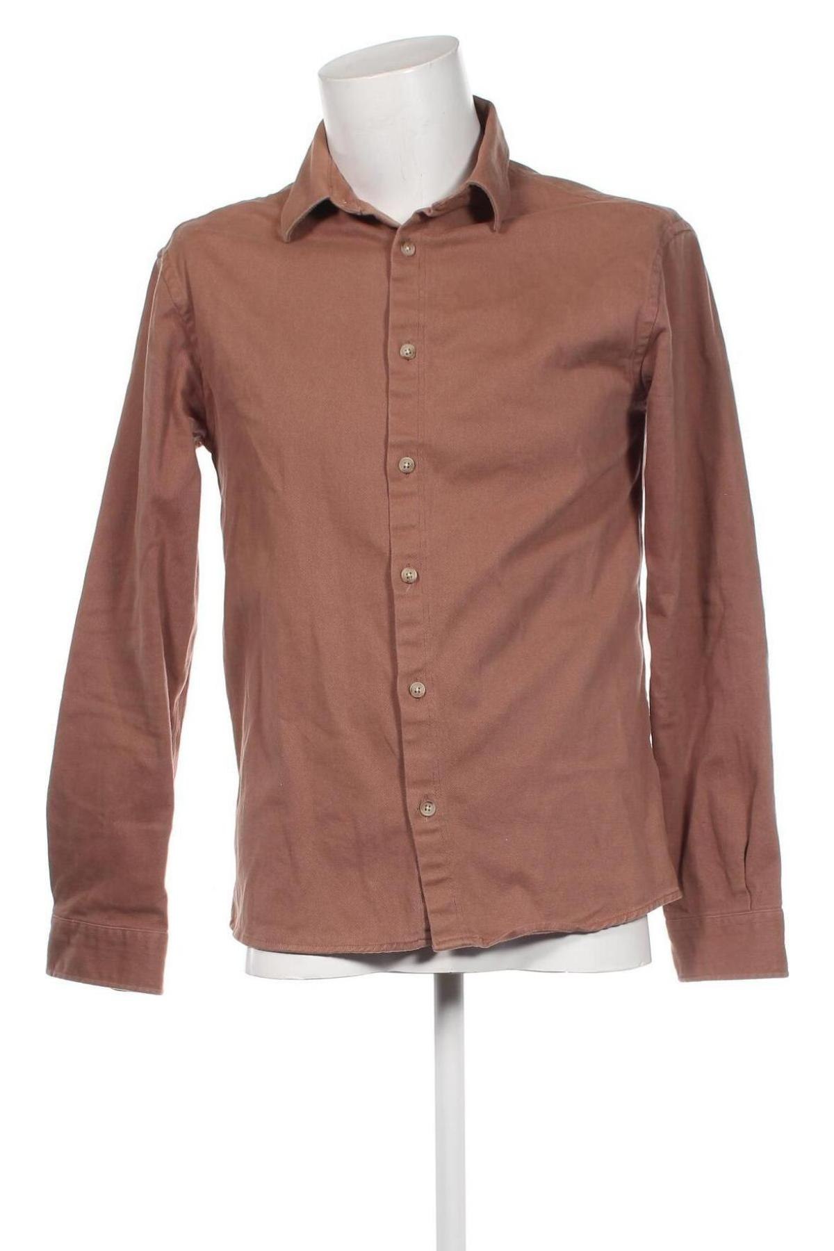 Herrenhemd Zara, Größe S, Farbe Braun, Preis 10,20 €