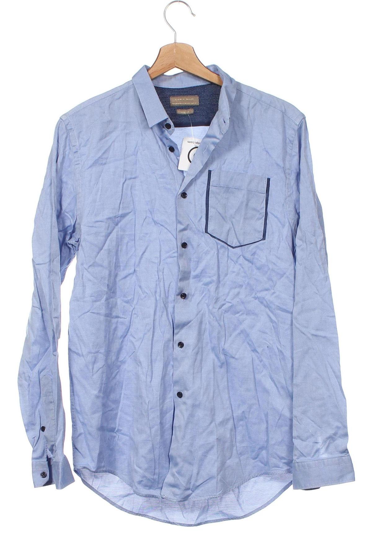 Pánská košile  Zara Man, Velikost M, Barva Modrá, Cena  108,00 Kč
