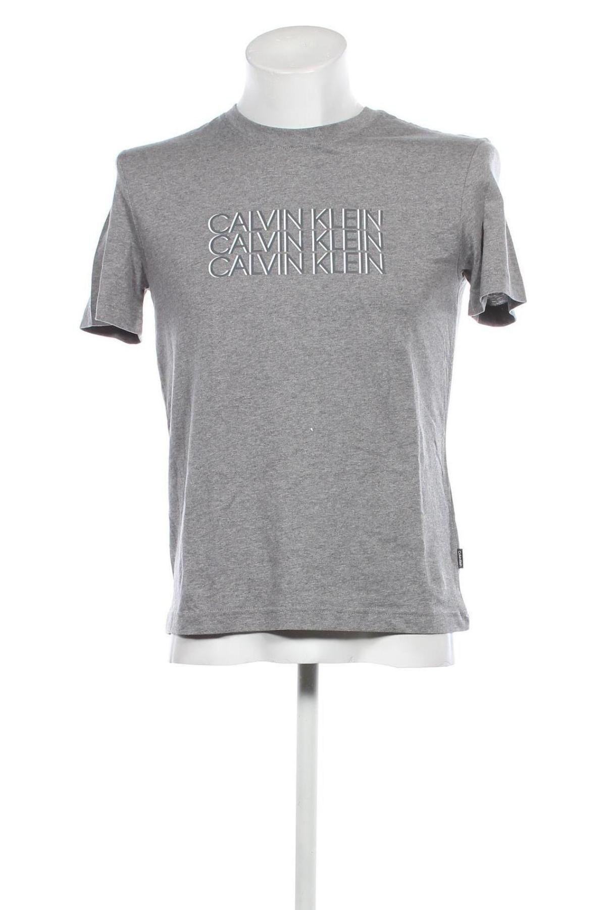 Herren T-Shirt Calvin Klein, Größe L, Farbe Grau, Preis € 37,11