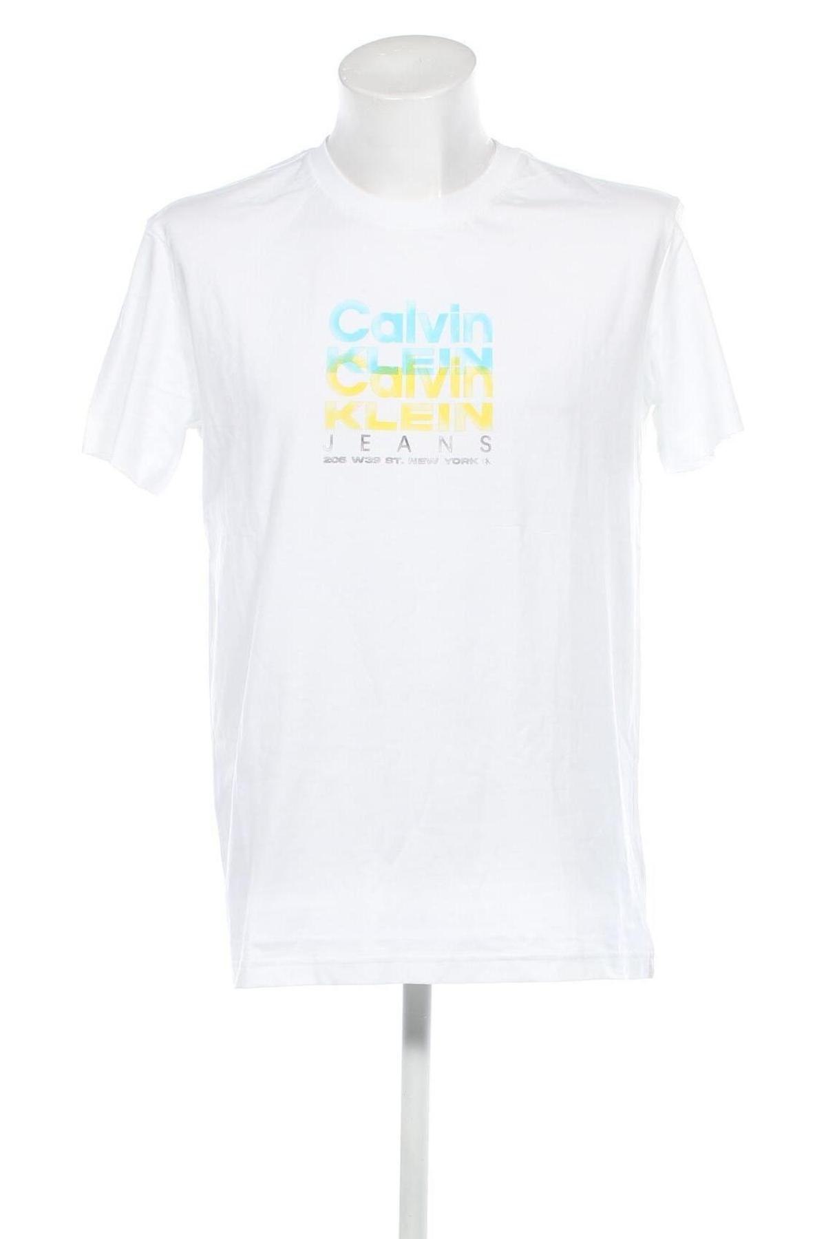 Pánské tričko  Calvin Klein Jeans, Velikost L, Barva Bílá, Cena  1 116,00 Kč
