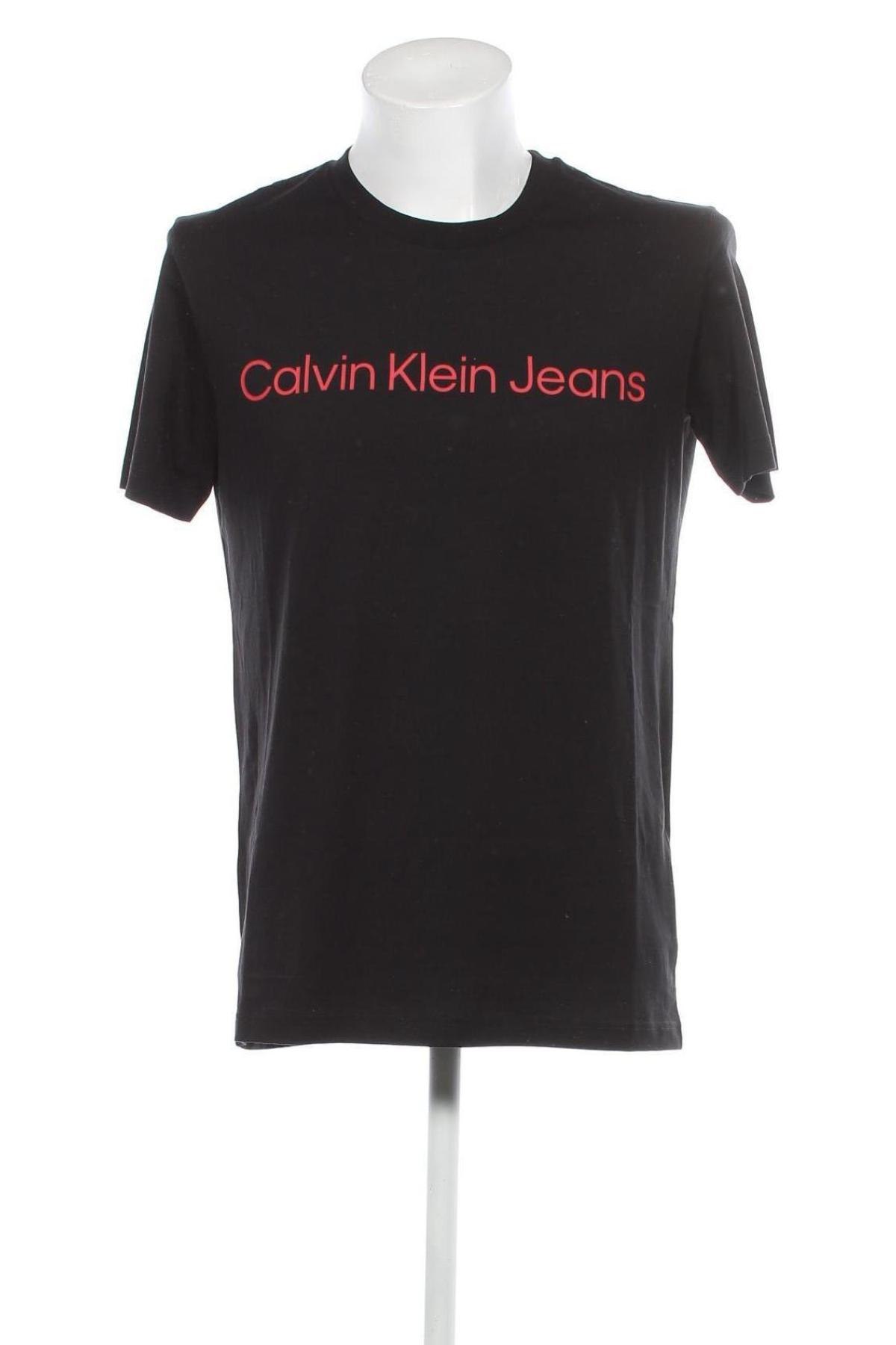 Мъжка тениска Calvin Klein Jeans, Размер XL, Цвят Черен, Цена 77,00 лв.