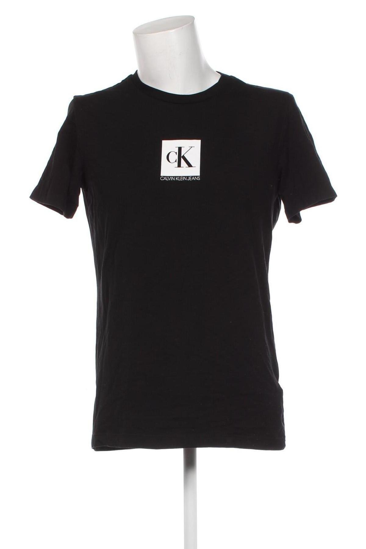 Мъжка тениска Calvin Klein Jeans, Размер XL, Цвят Черен, Цена 34,00 лв.