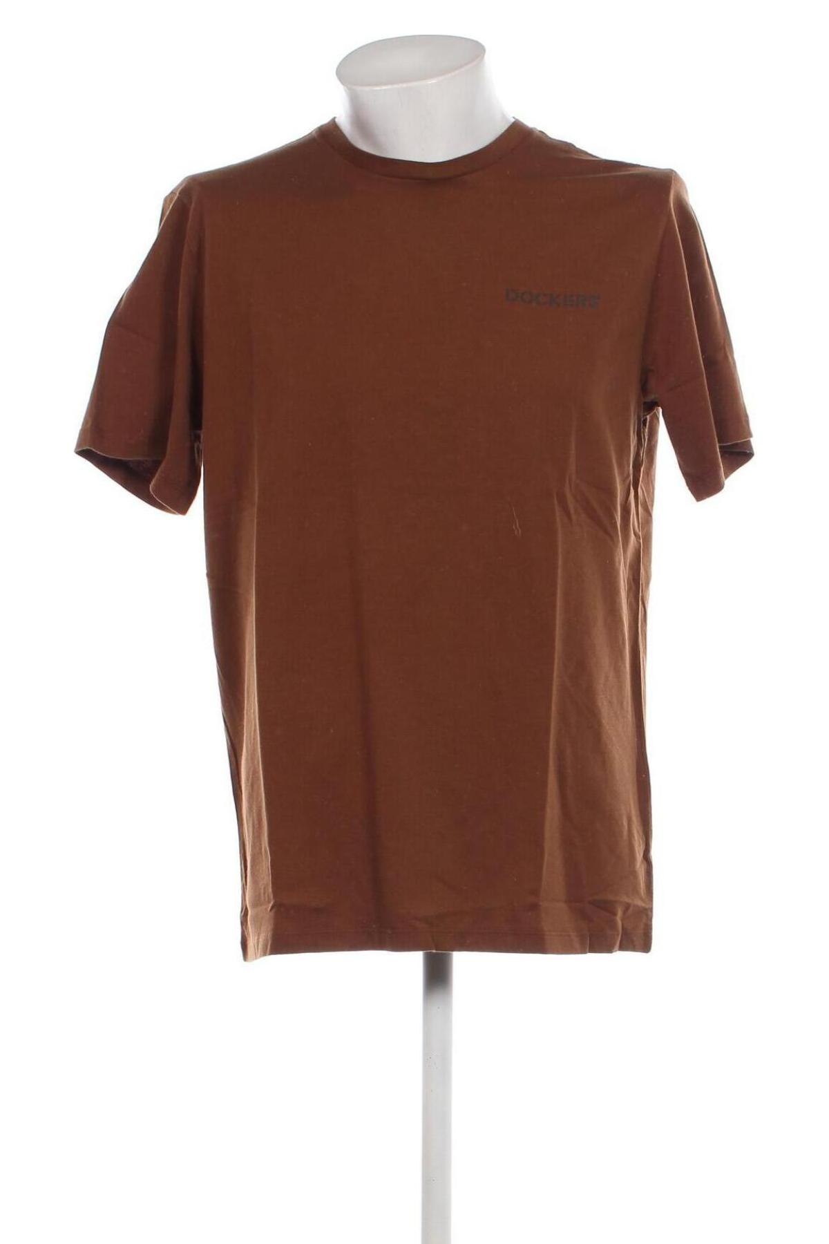 Ανδρικό t-shirt Dockers, Μέγεθος L, Χρώμα Καφέ, Τιμή 25,98 €