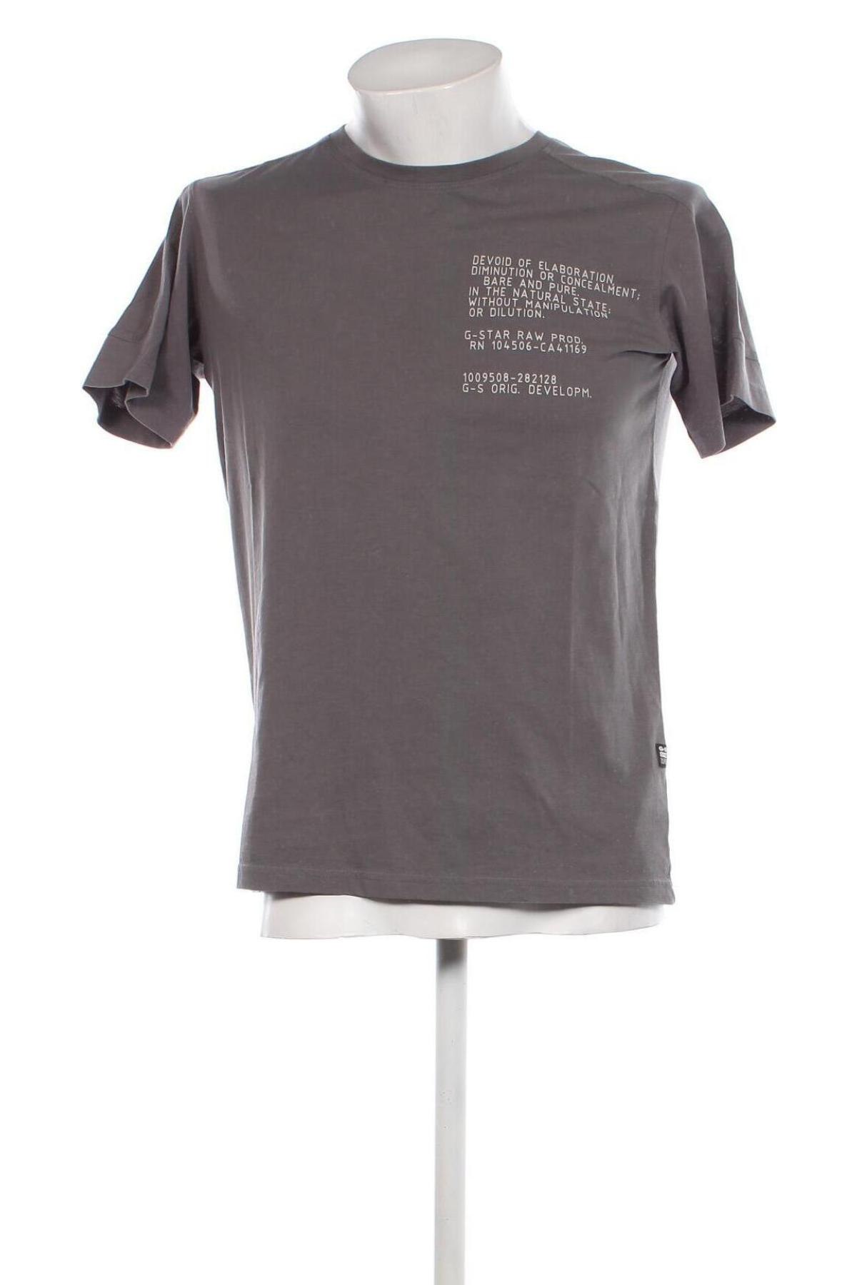 Herren T-Shirt G-Star Raw, Größe S, Farbe Grau, Preis 29,90 €