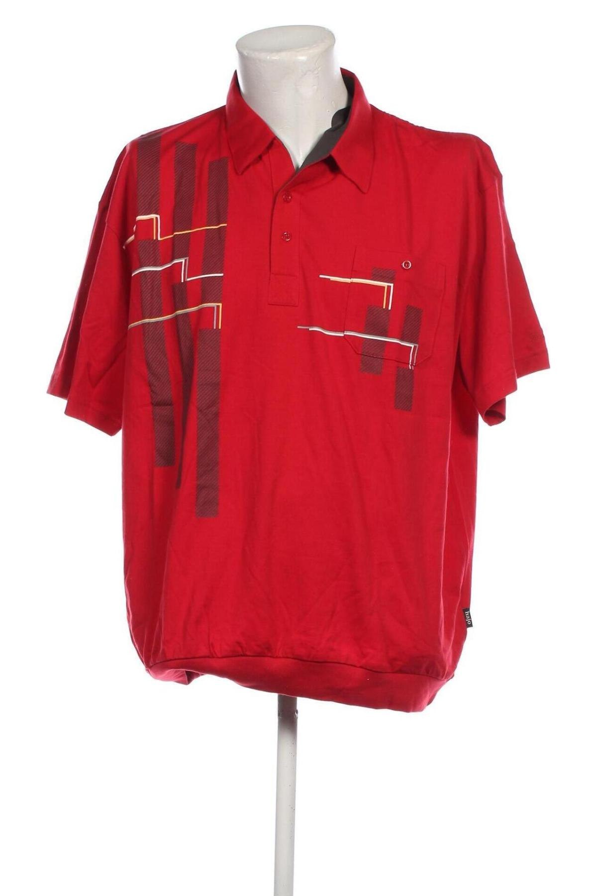 Ανδρικό t-shirt Hajo, Μέγεθος 4XL, Χρώμα Κόκκινο, Τιμή 9,90 €