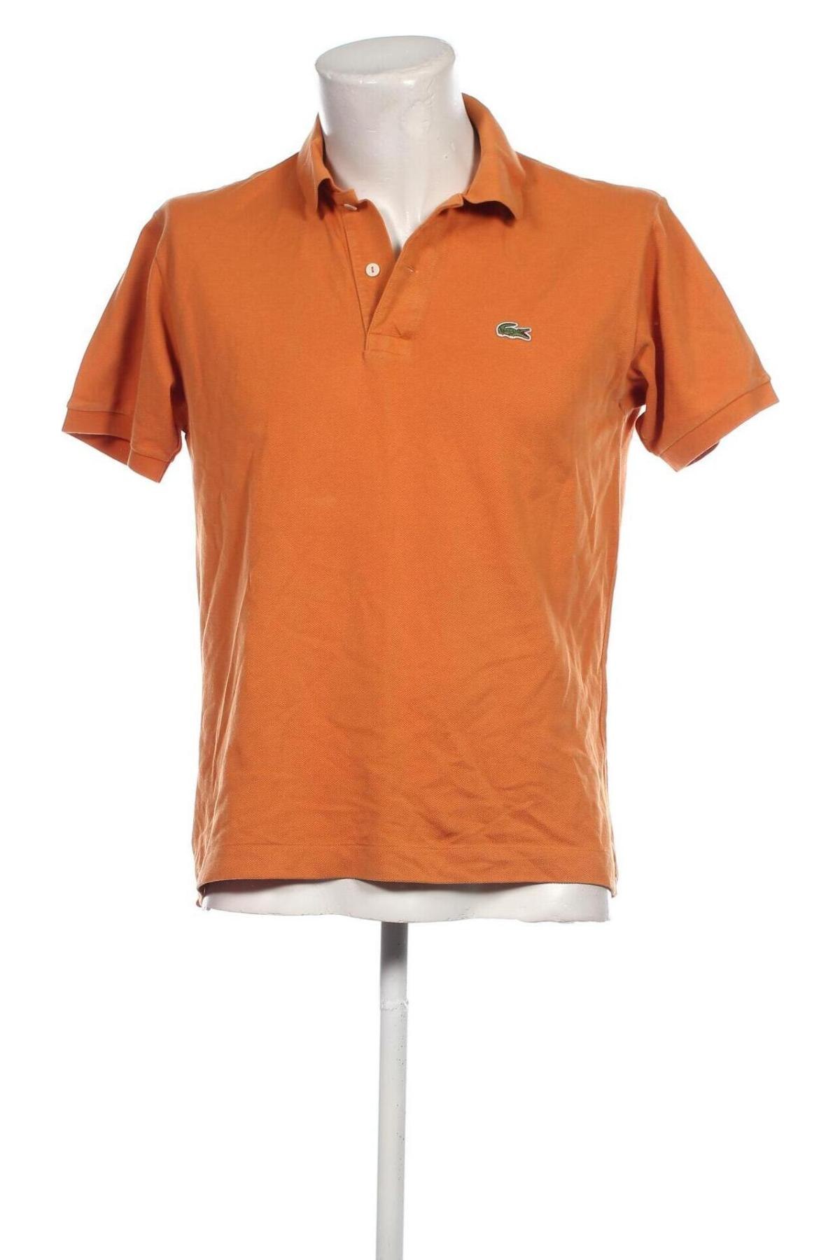 Мъжка тениска Lacoste, Размер M, Цвят Оранжев, Цена 34,10 лв.