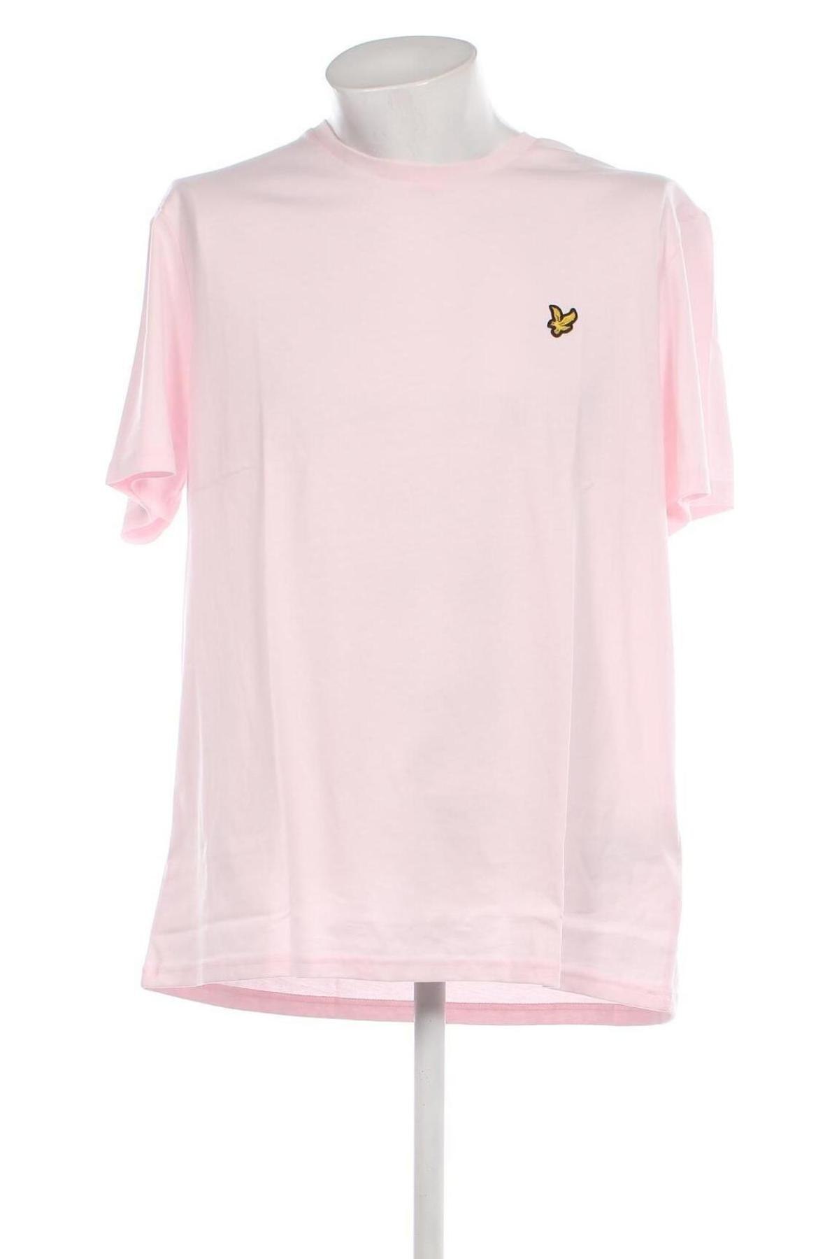 Tricou de bărbați Lyle & Scott, Mărime XXL, Culoare Roz, Preț 184,21 Lei