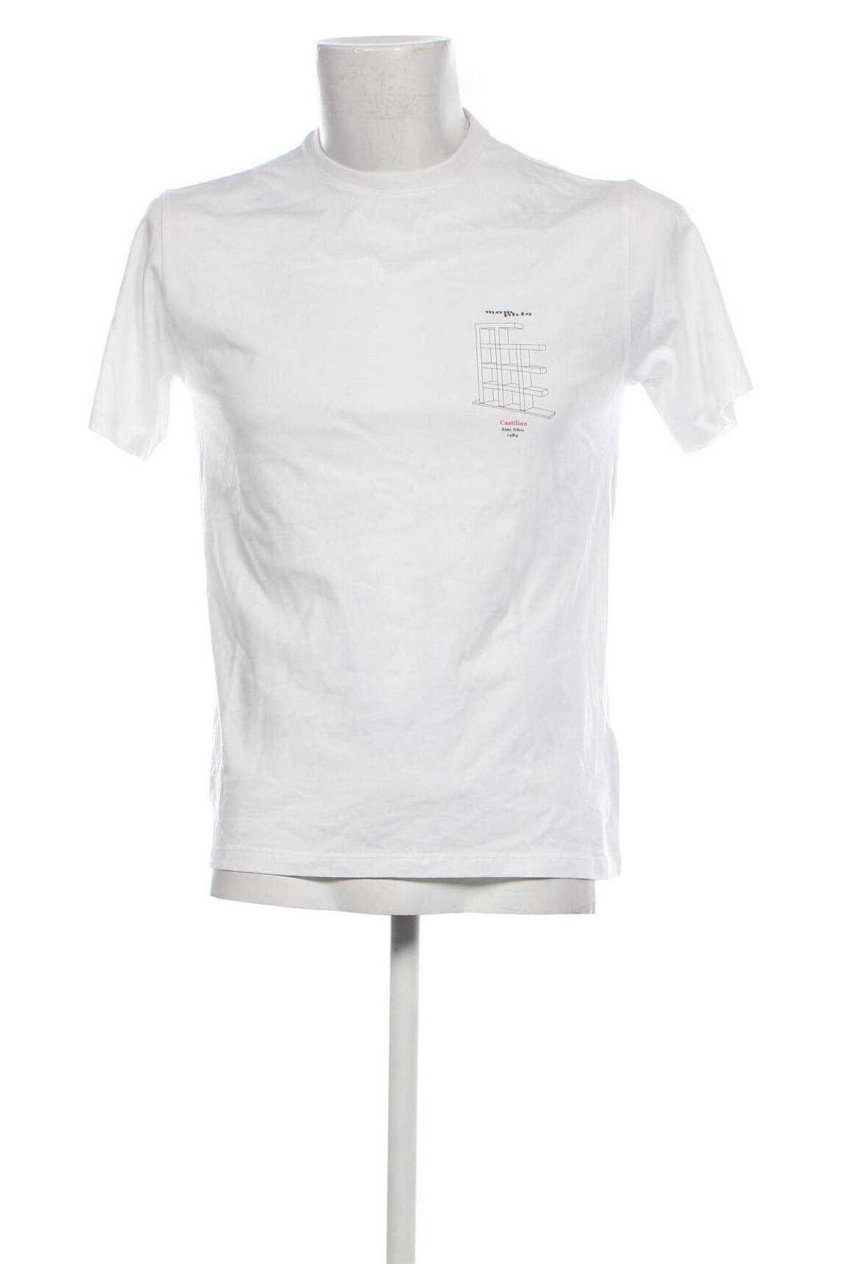 Herren T-Shirt Massimo Dutti, Größe S, Farbe Weiß, Preis 12,79 €